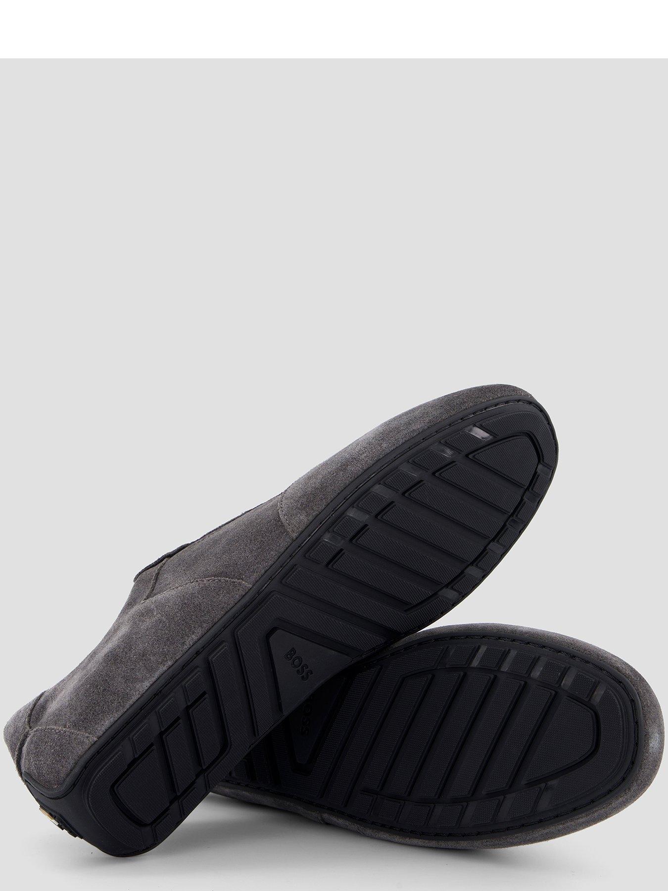 Image 4 of 7 of BOSS Noel Suede Low Profile Trainers - Dark Grey