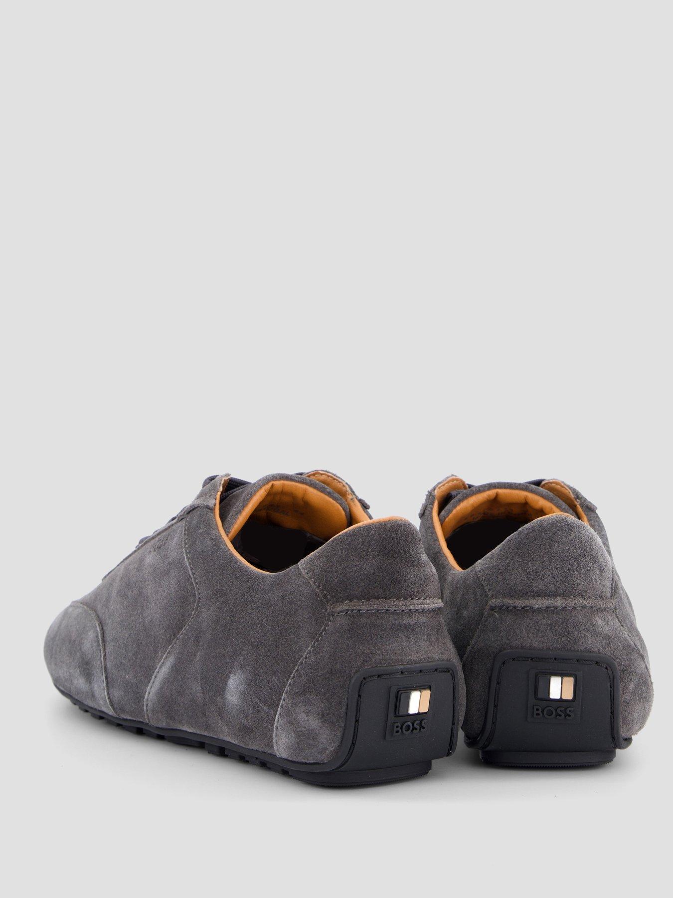 Image 6 of 7 of BOSS Noel Suede Low Profile Trainers - Dark Grey