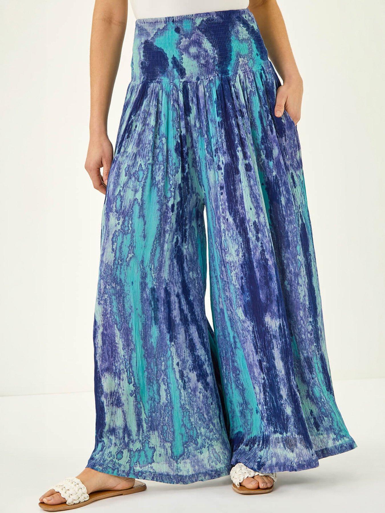 Image 1 of 5 of Roman Abstract Palazzo Trouser