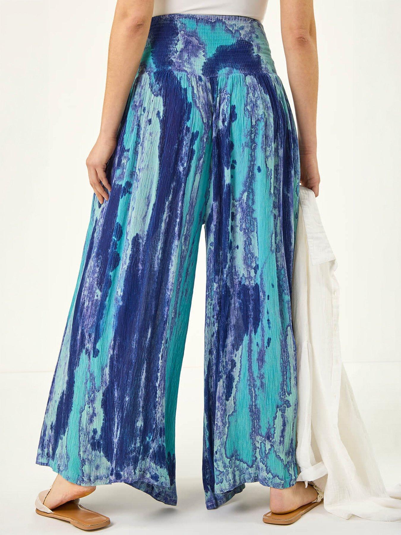 Image 2 of 5 of Roman Abstract Palazzo Trouser