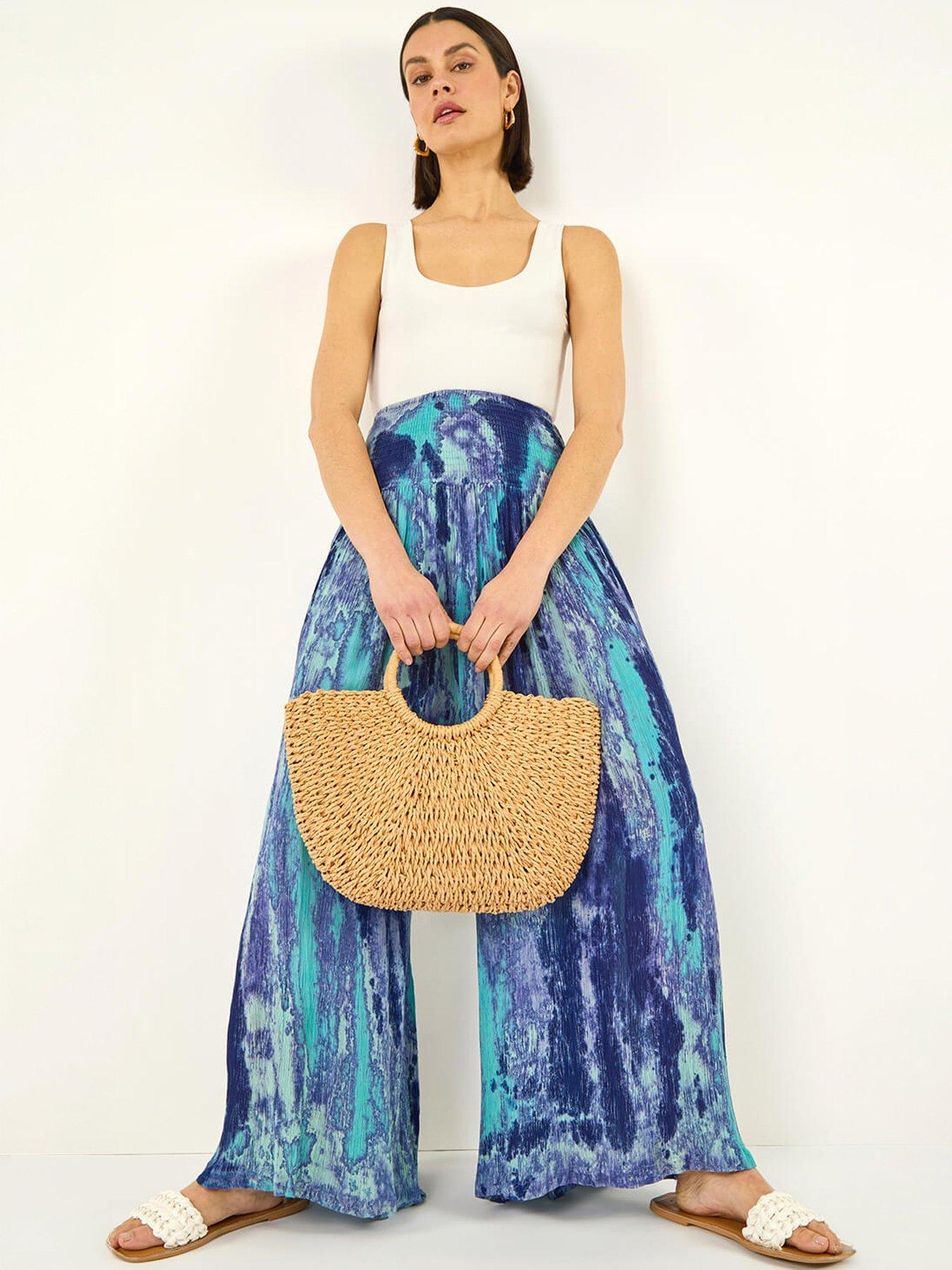 Image 3 of 5 of Roman Abstract Palazzo Trouser