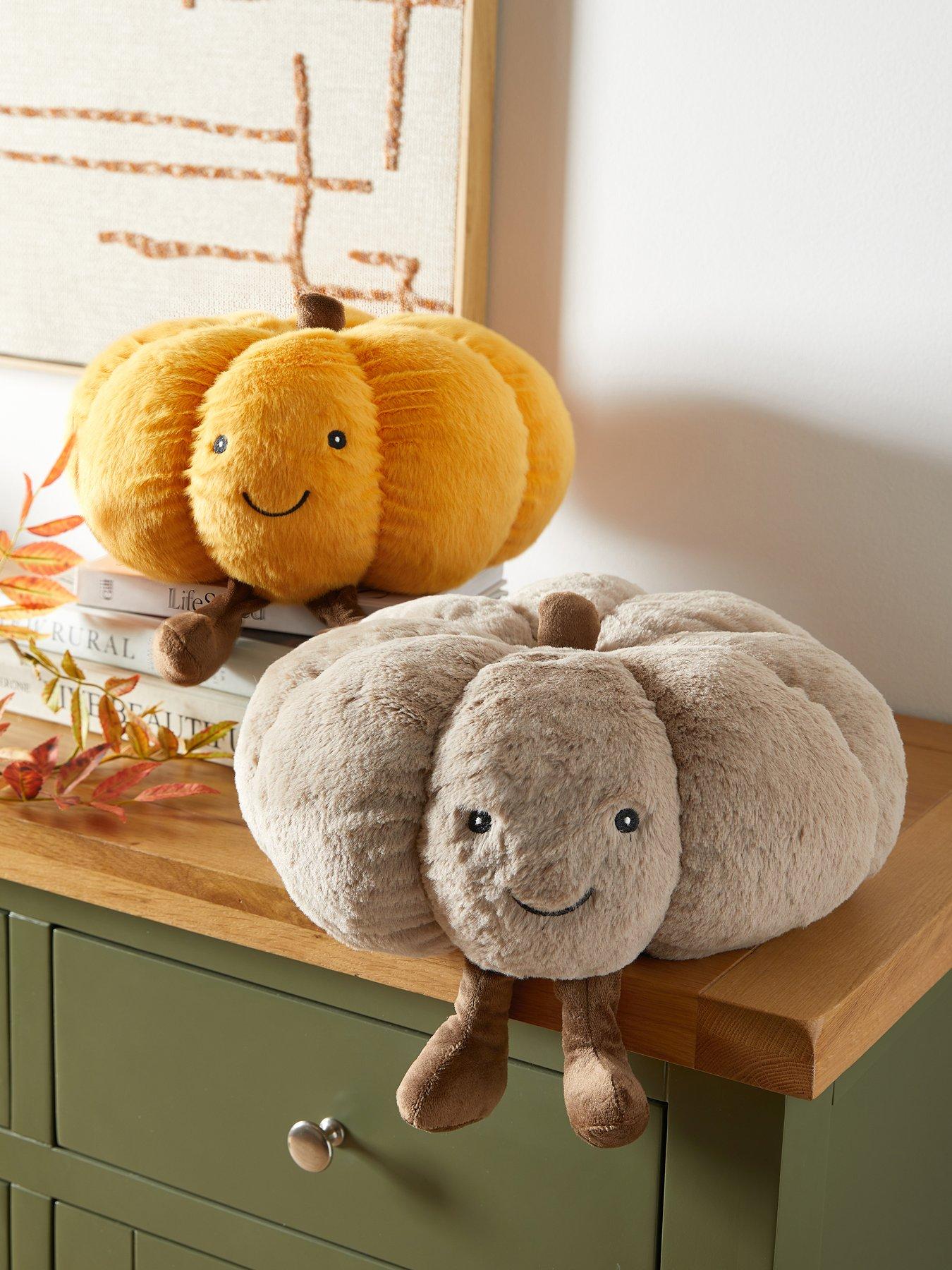 Image 2 of 7 of Smart Autumn Pumpkin Plush Autumn Decoration - Taupe