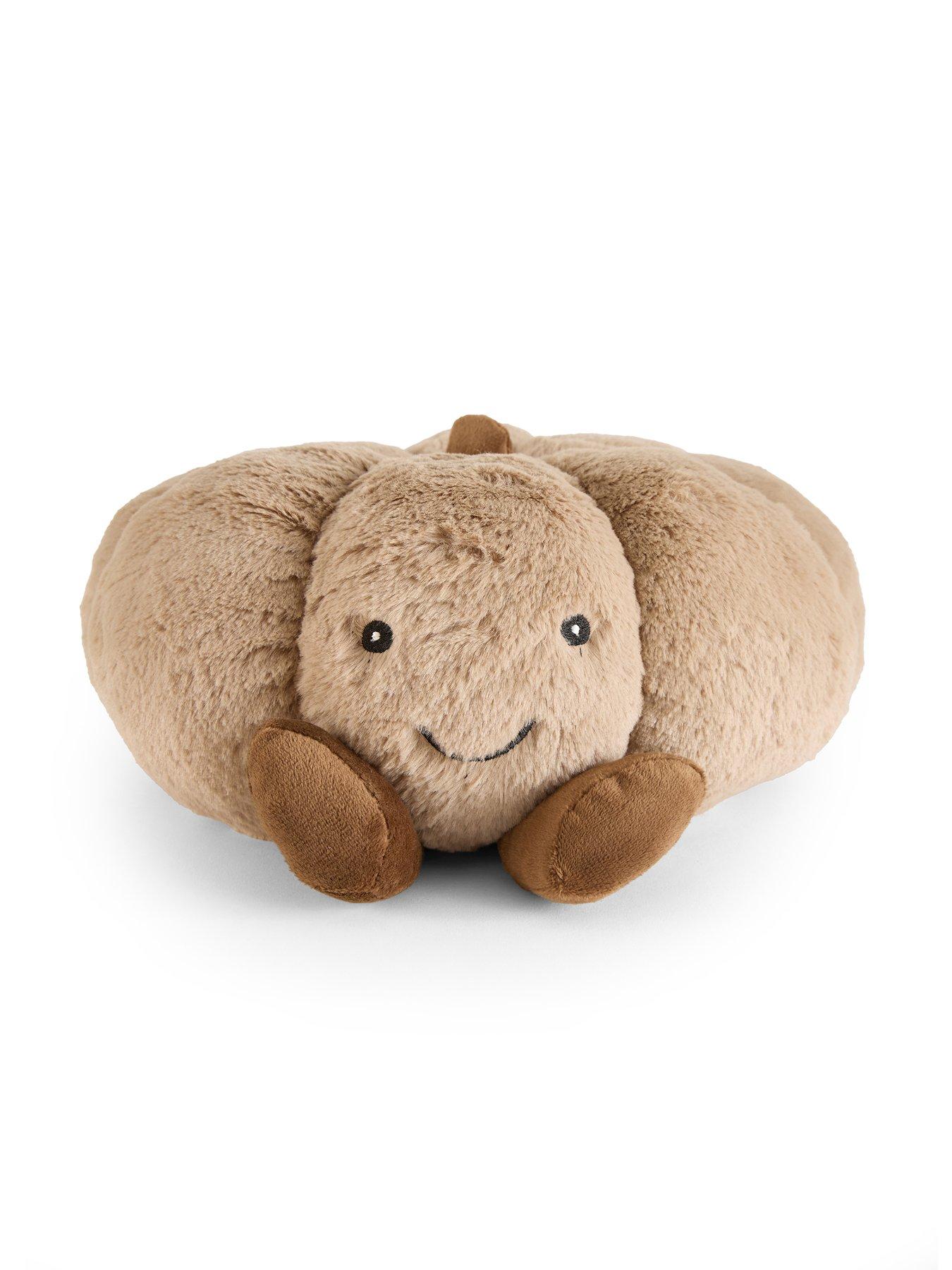 Image 3 of 7 of Smart Autumn Pumpkin Plush Autumn Decoration - Taupe