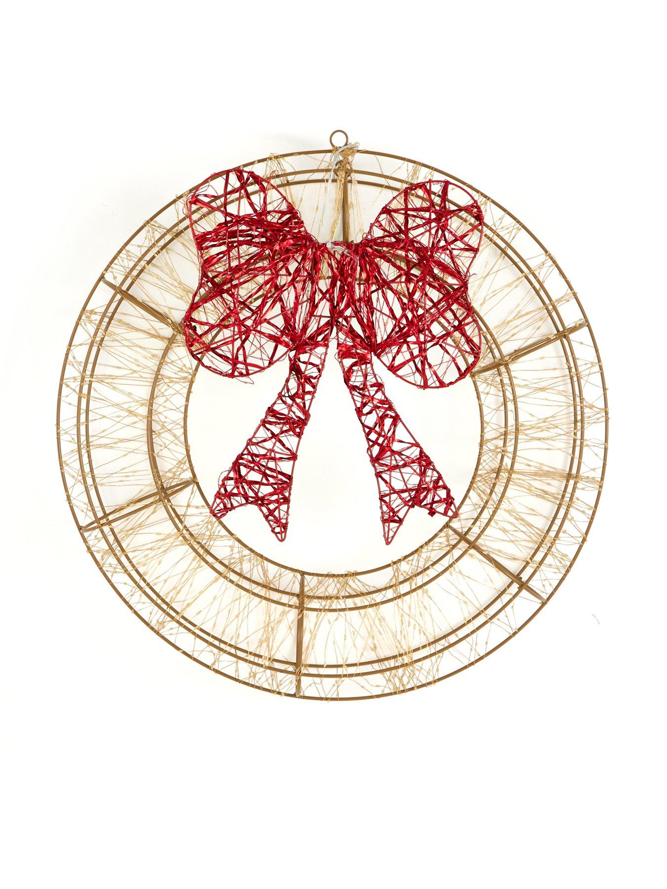 Image 3 of 5 of Three Kings Lit&nbsp;Galaxy Christmas&nbsp;Wreath - Warm White -&nbsp;60cm