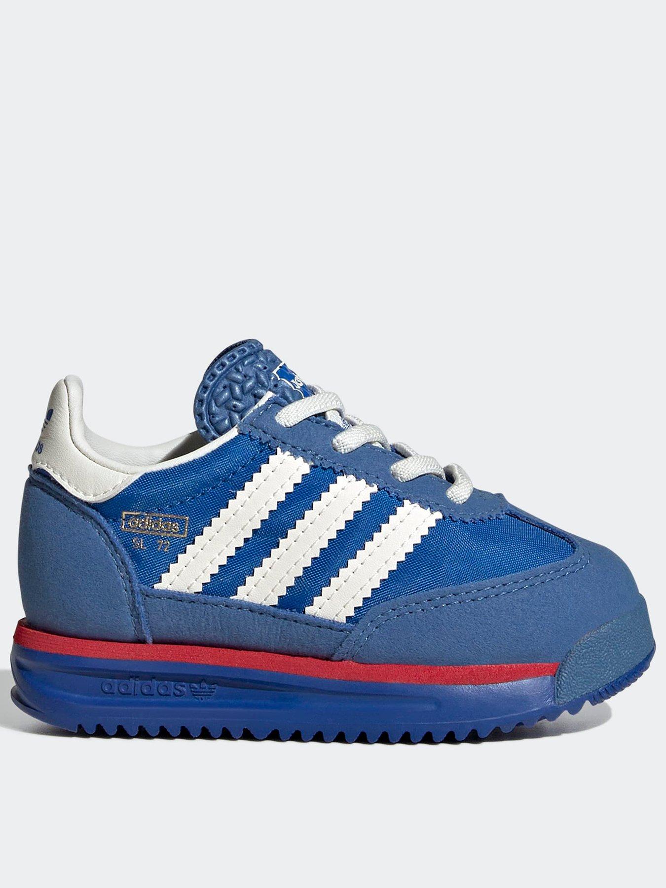 adidas Originals Kids' SL 72 RS Elastic Lace Trainers - Blue