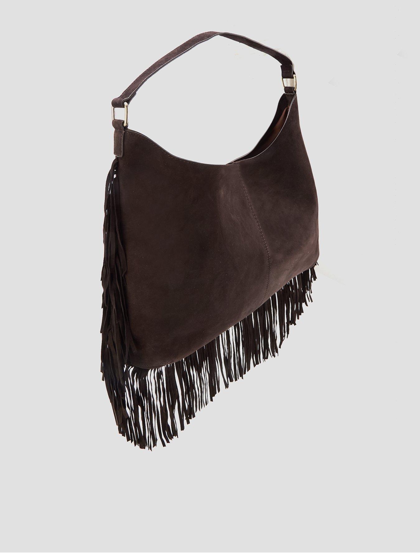 Image 2 of 4 of FREE PEOPLE Finn Fringe Shoulder Bag - Brown