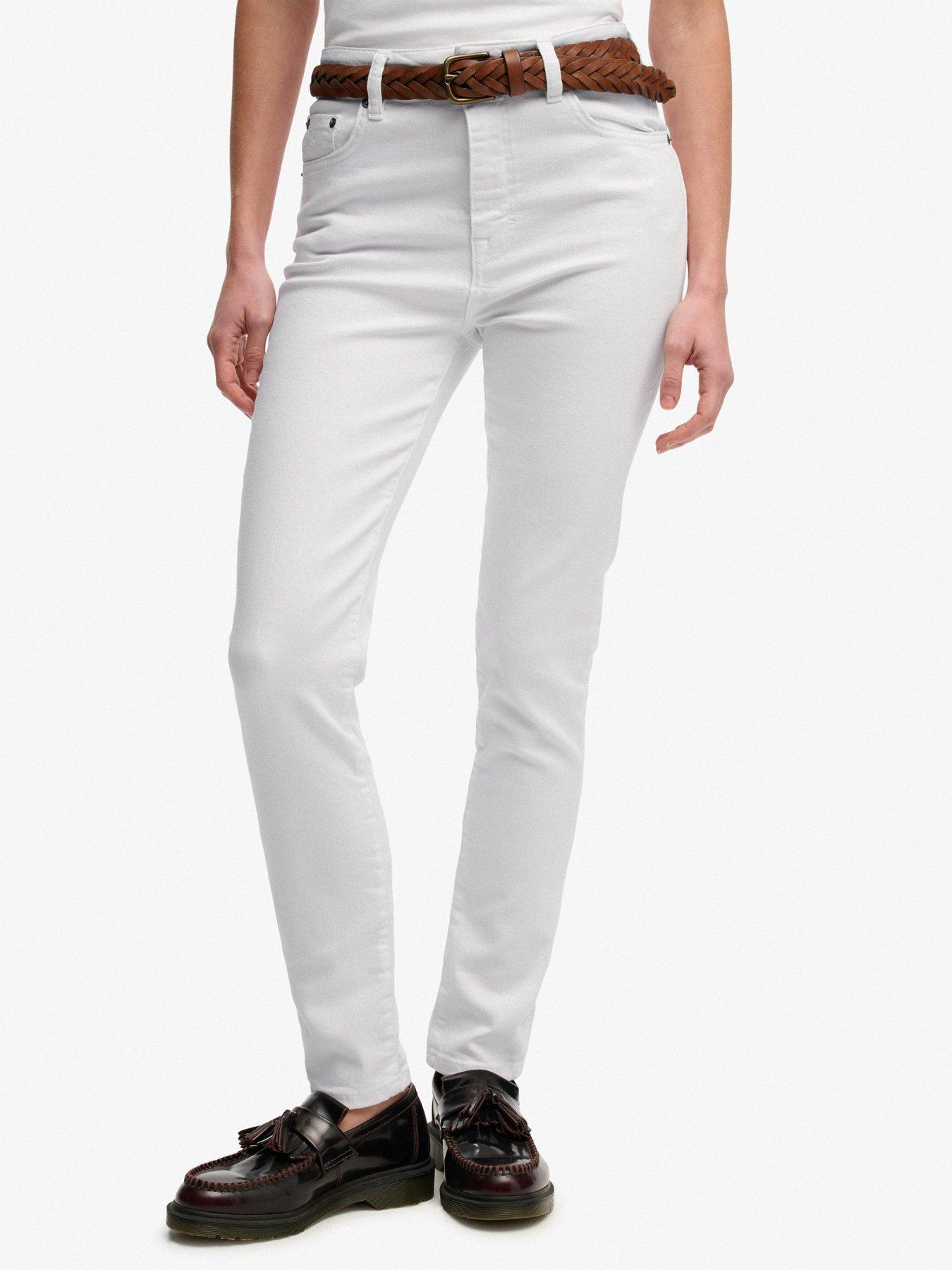 Superdry High Rise Skinny Jean - White