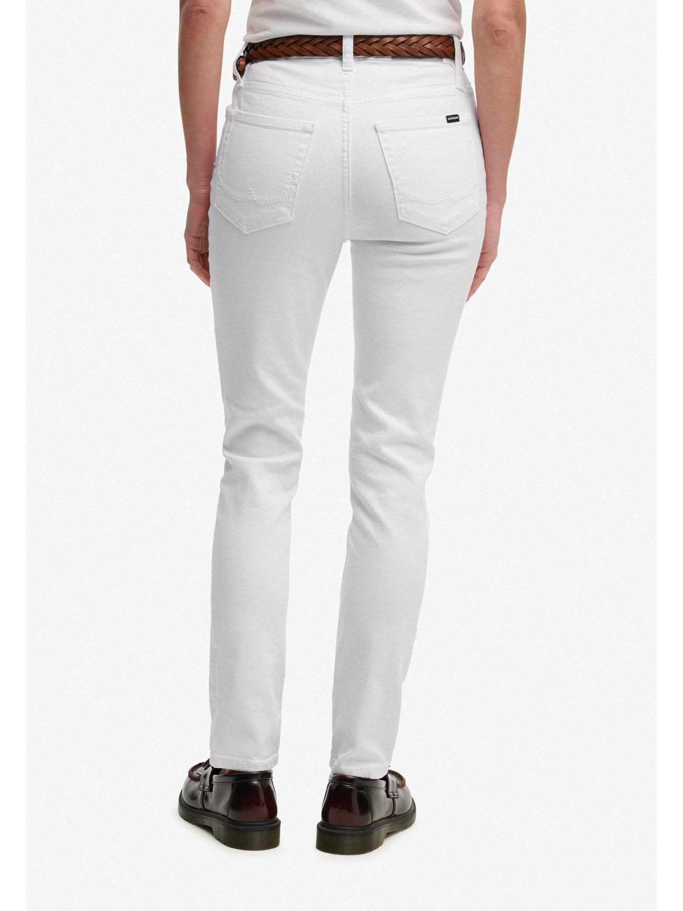 Image 2 of 7 of Superdry High Rise Skinny Jean - White