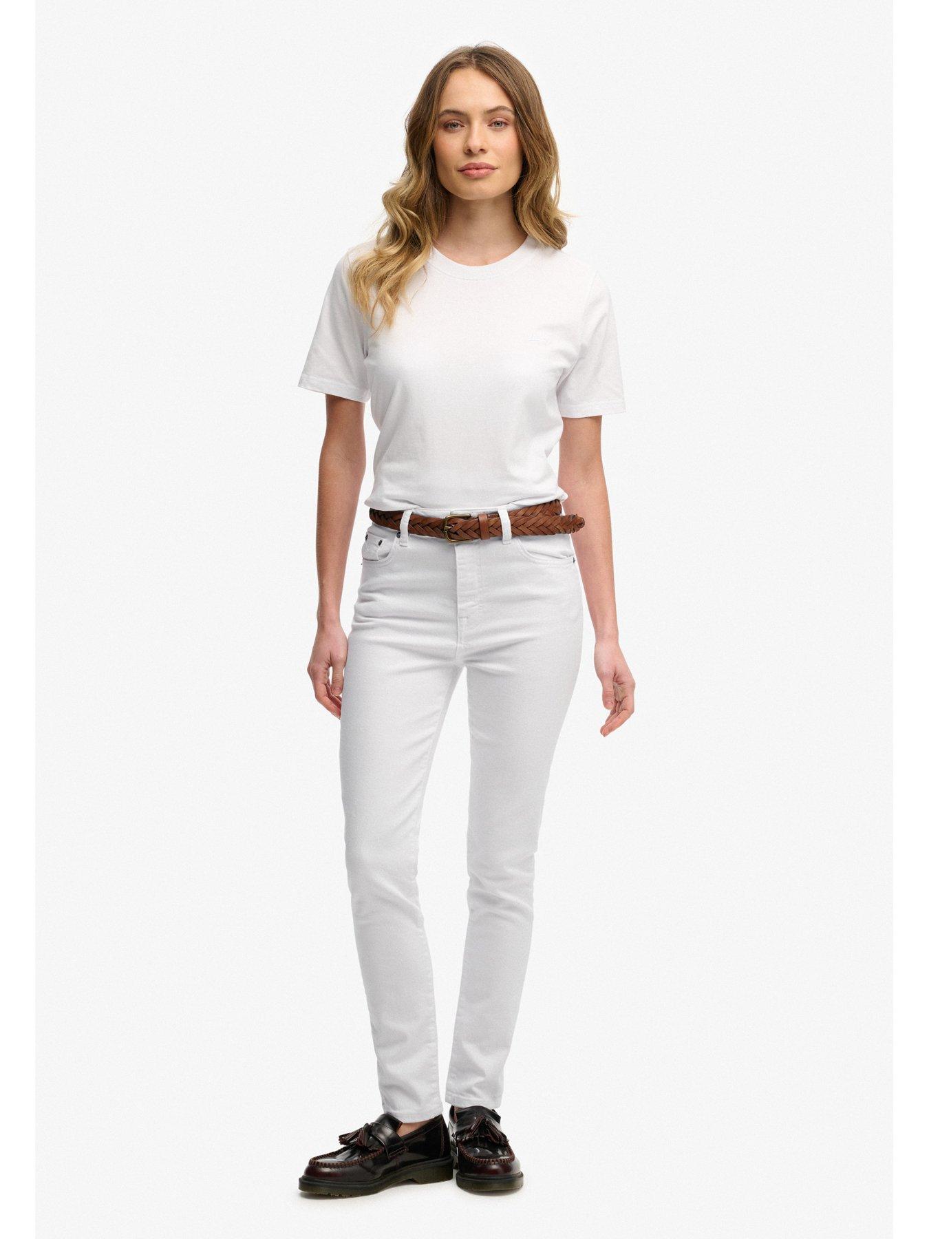 Image 3 of 7 of Superdry High Rise Skinny Jean - White