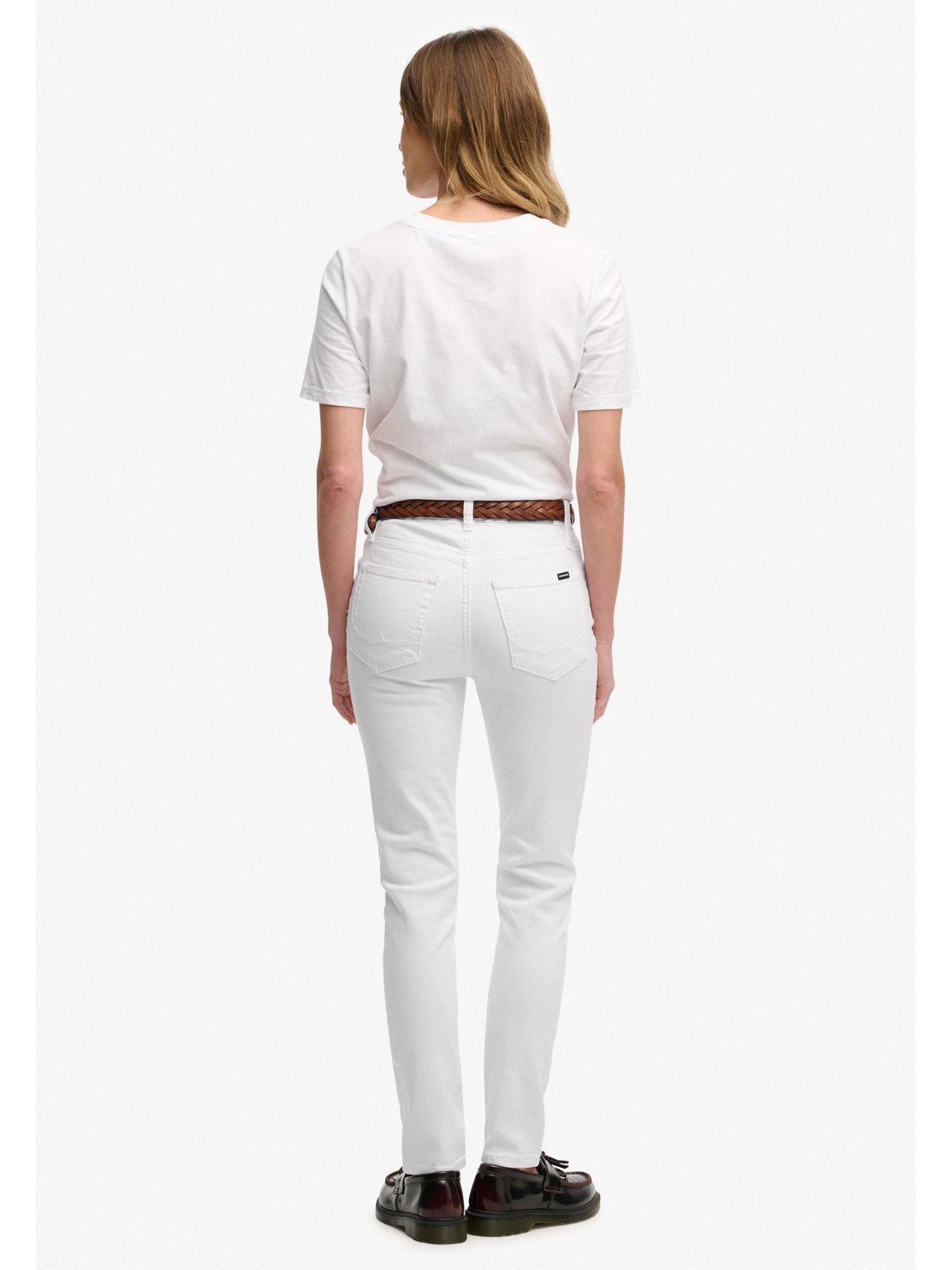 Image 4 of 7 of Superdry High Rise Skinny Jean - White