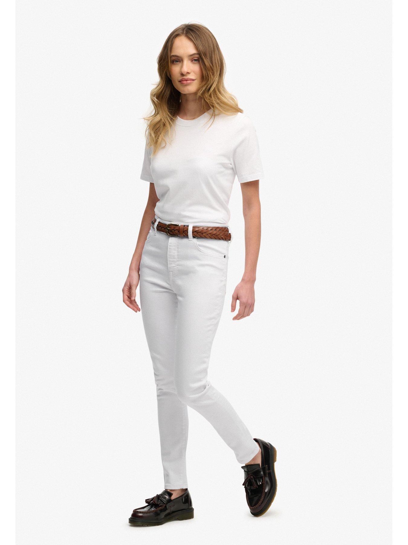 Image 5 of 7 of Superdry High Rise Skinny Jean - White