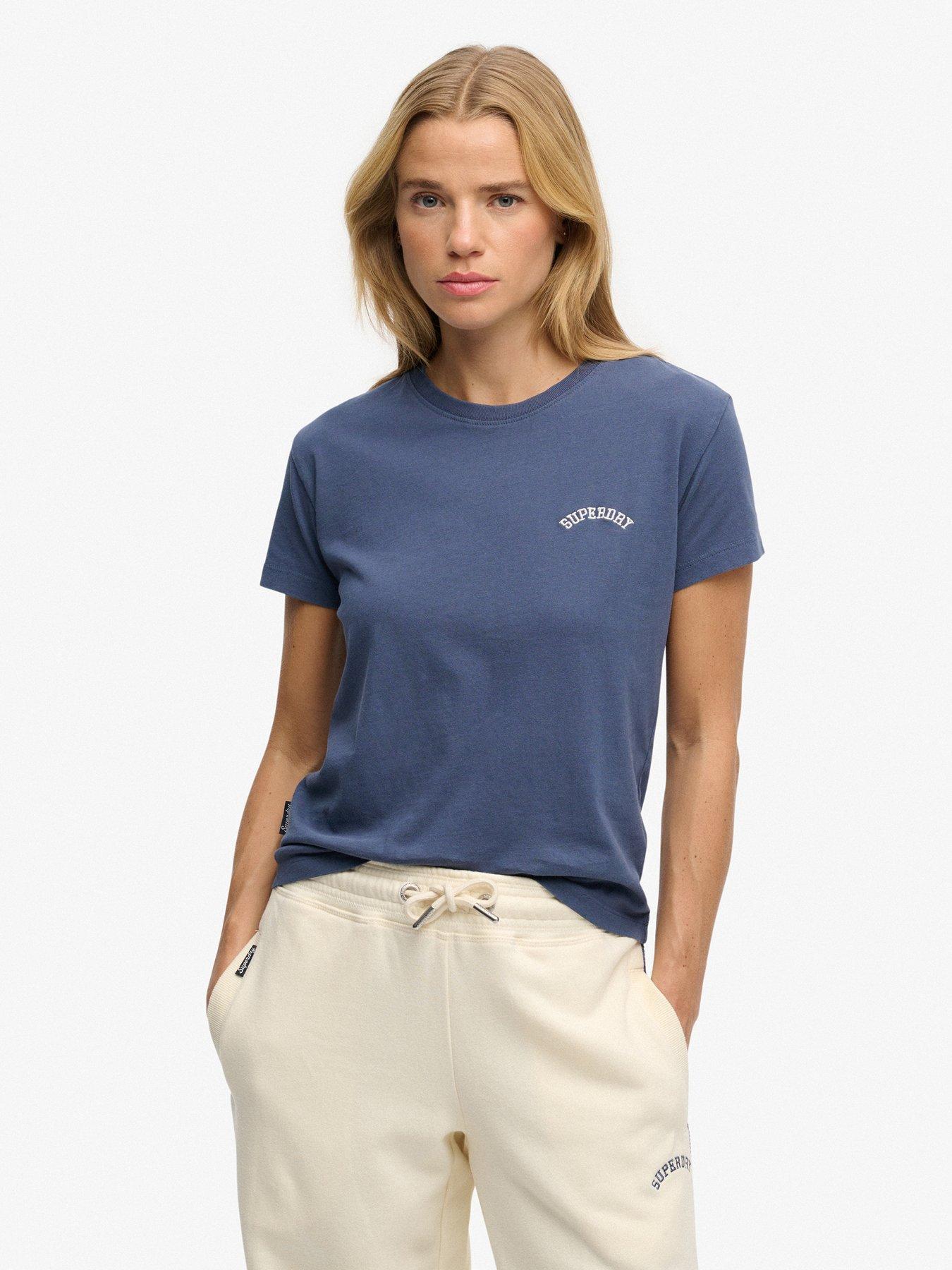 Superdry Essential Logo Fitted T-Shirt - Navy