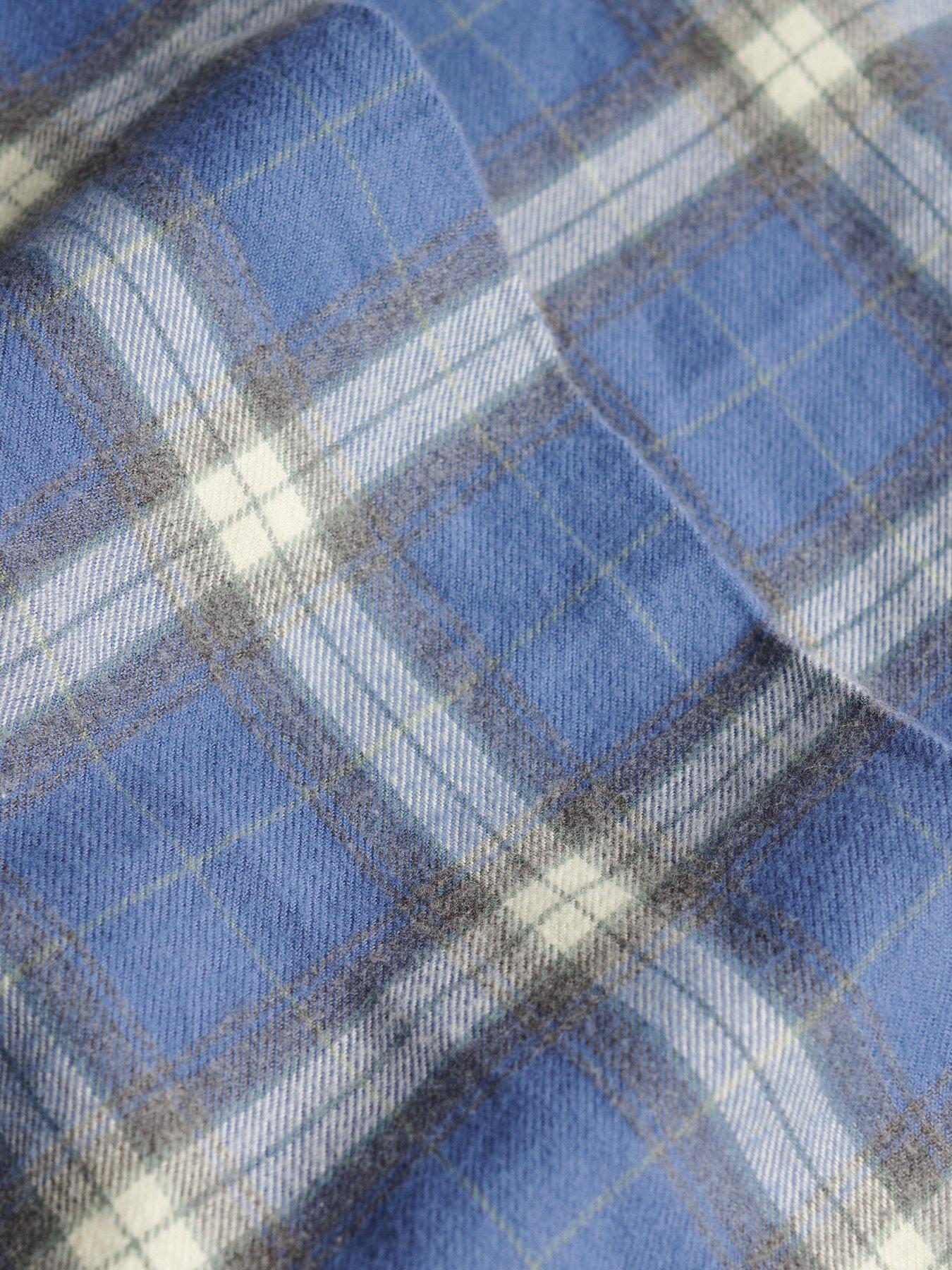 Image 7 of 7 of Superdry Cotton Check Elastic Trouser - Navy