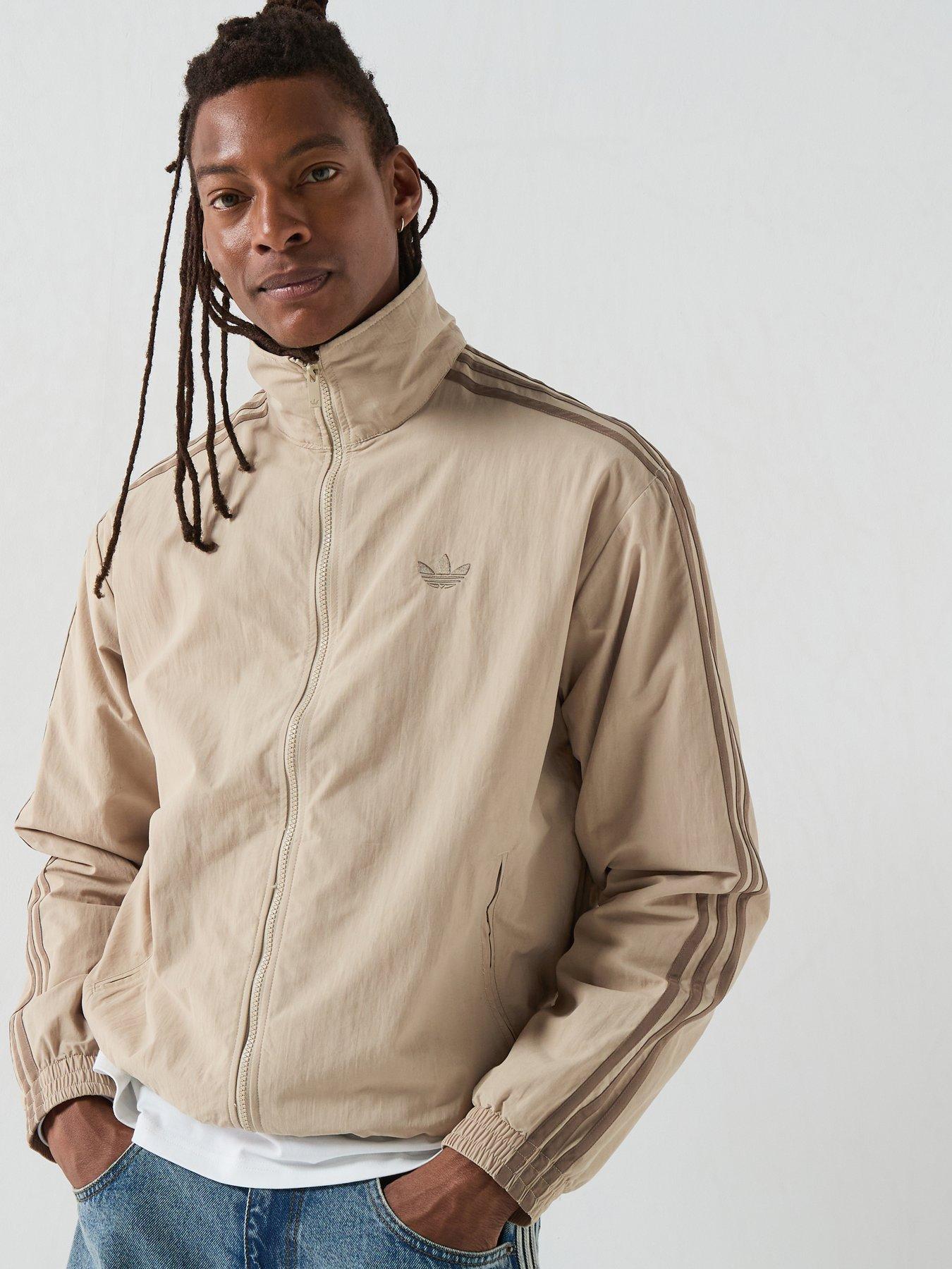 Image 1 of 6 of adidas Originals Mens Training Firebird Woven Track Top - Beige