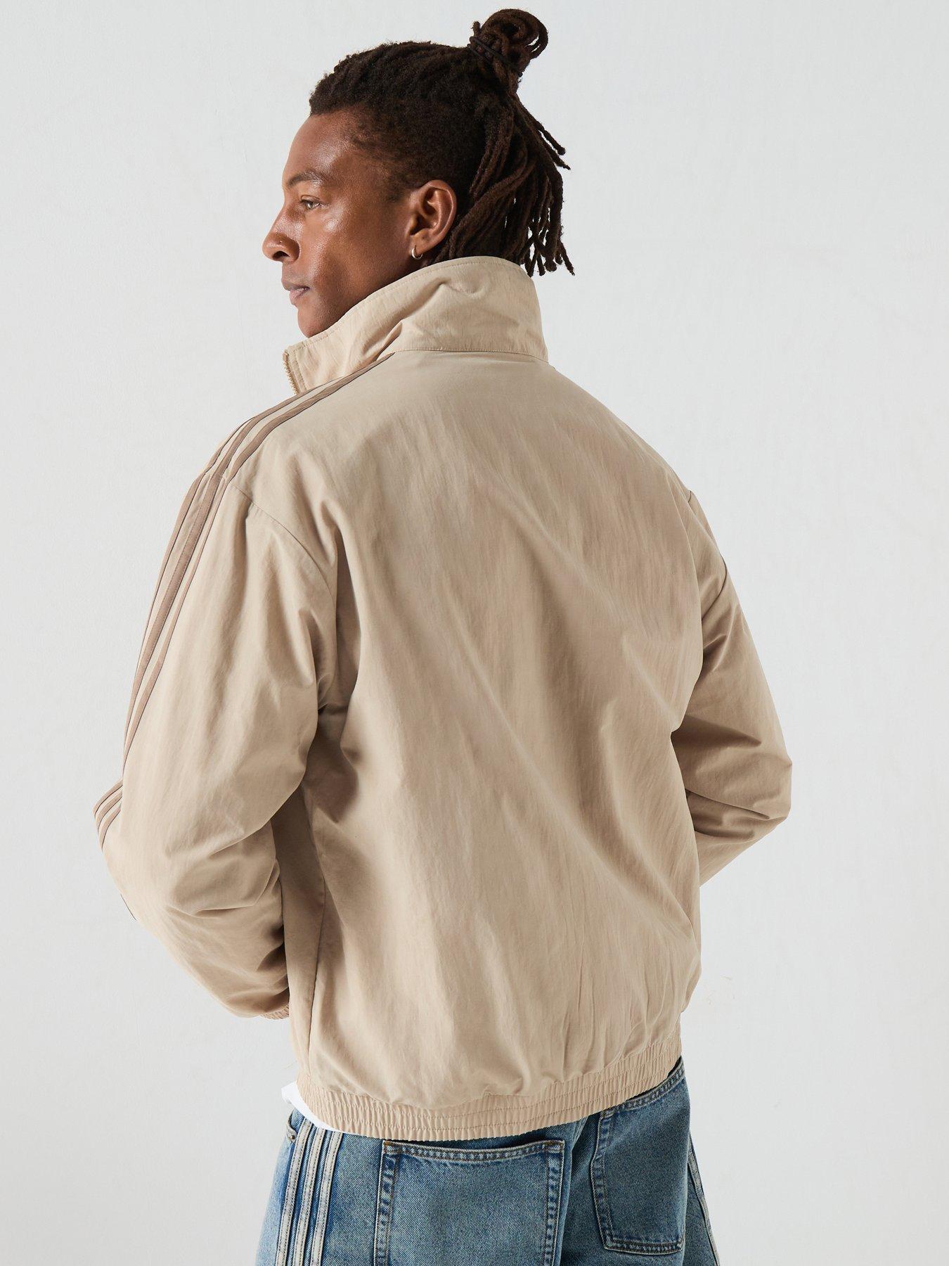 Image 2 of 6 of adidas Originals Mens Training Firebird Woven Track Top - Beige
