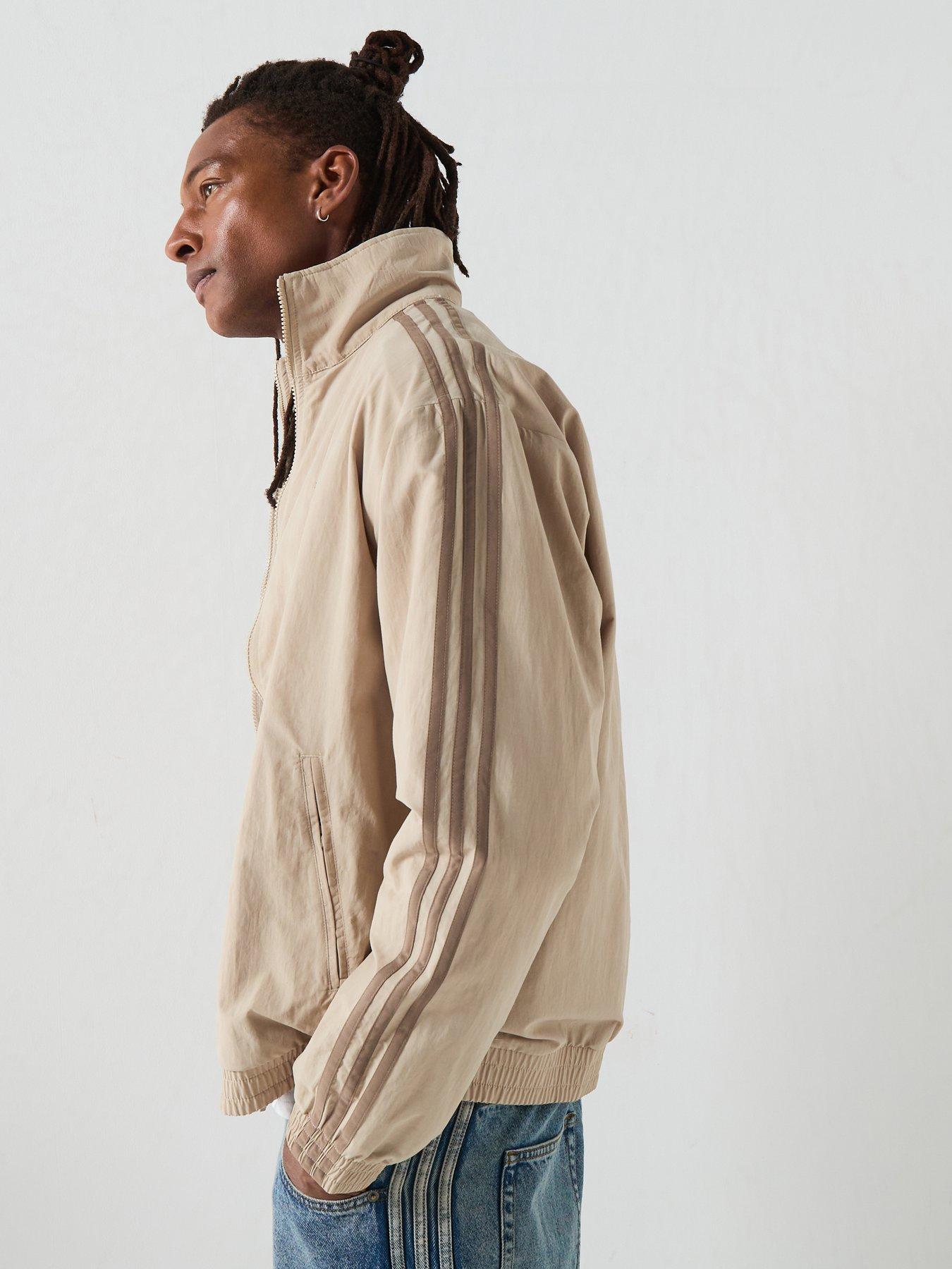 Image 6 of 6 of adidas Originals Mens Training Firebird Woven Track Top - Beige