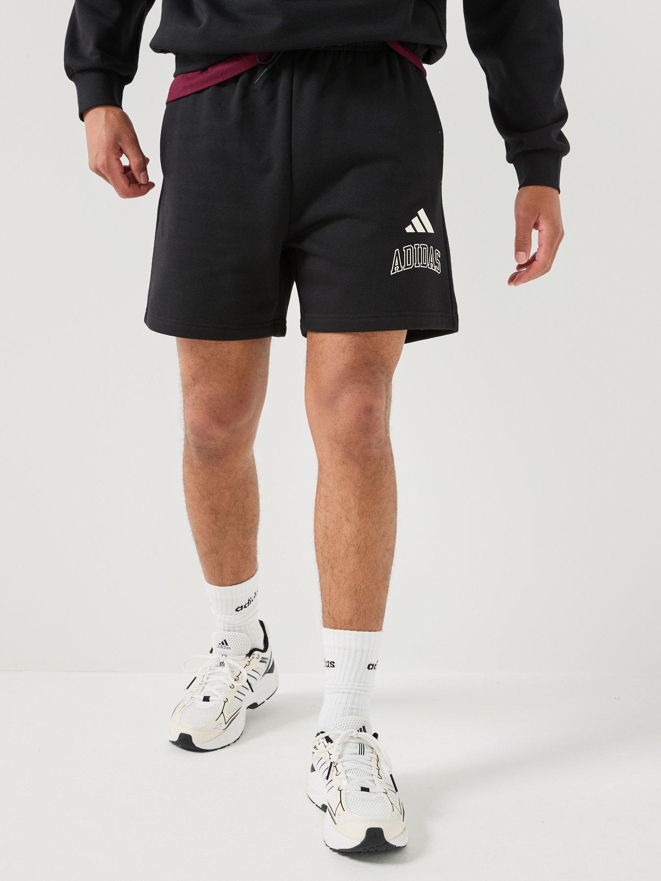 adidas Sportswear Mens Collegiate Fleece Shorts - Black