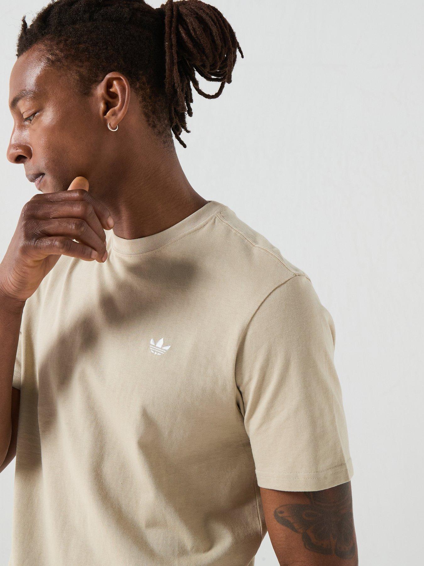 Image 4 of 5 of adidas Originals Mens Essentials Regular Tee - Beige