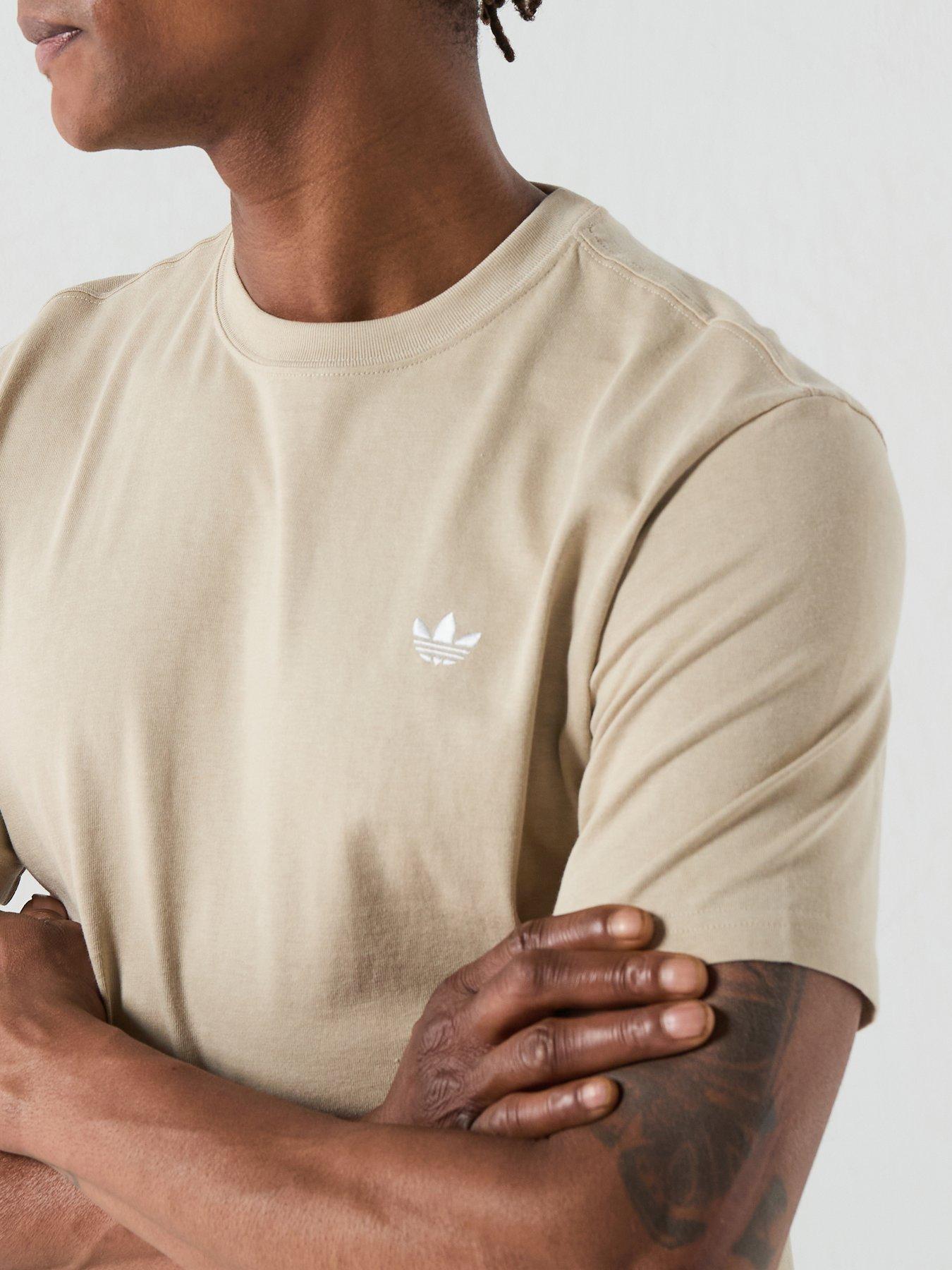 Image 5 of 5 of adidas Originals Mens Essentials Regular Tee - Beige