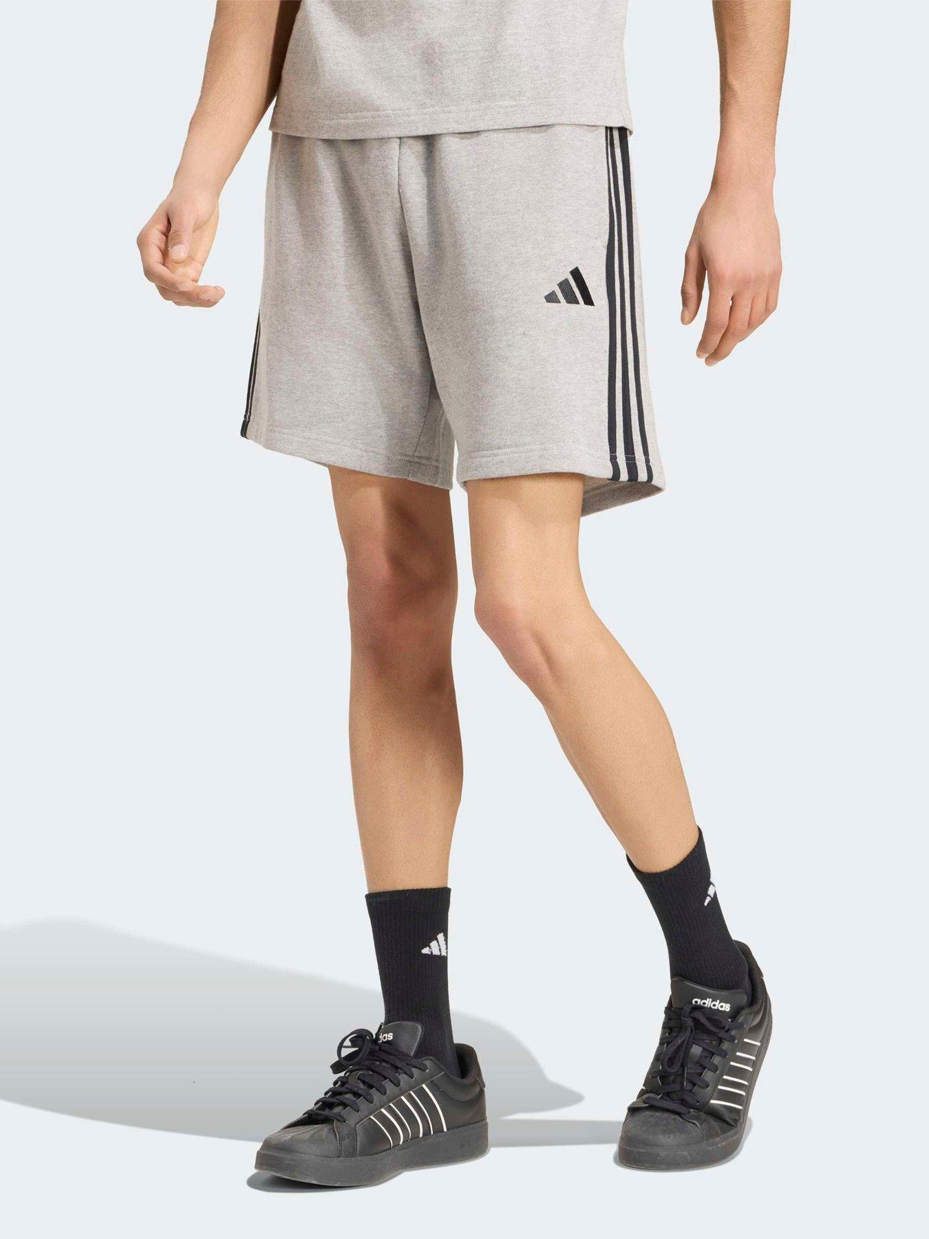 adidas Sportswear 3-Stripes Cotton Shorts - Grey