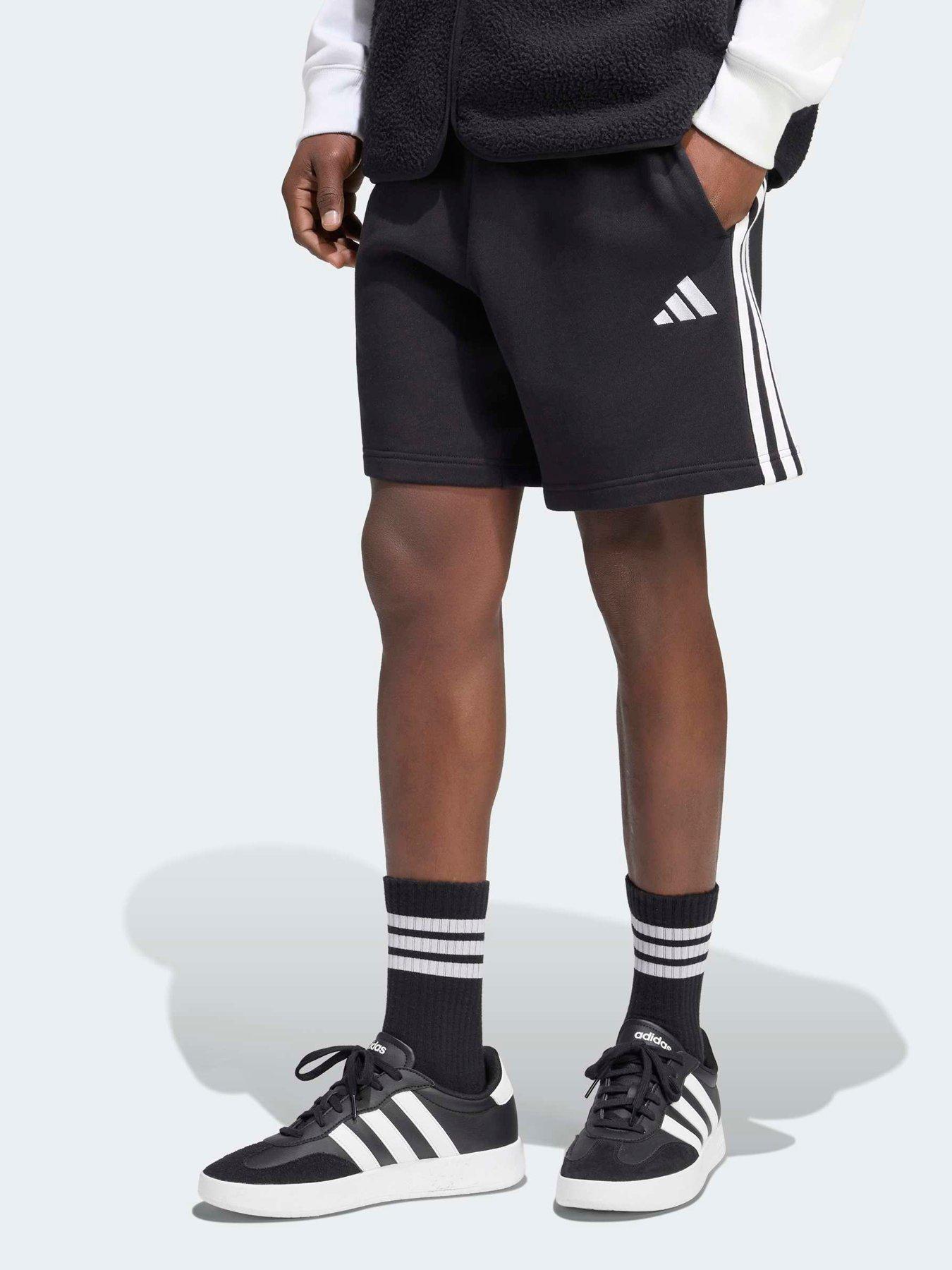 Image 1 of 6 of adidas Sportswear Mens 3 Stripe 7 Inch Short - Black