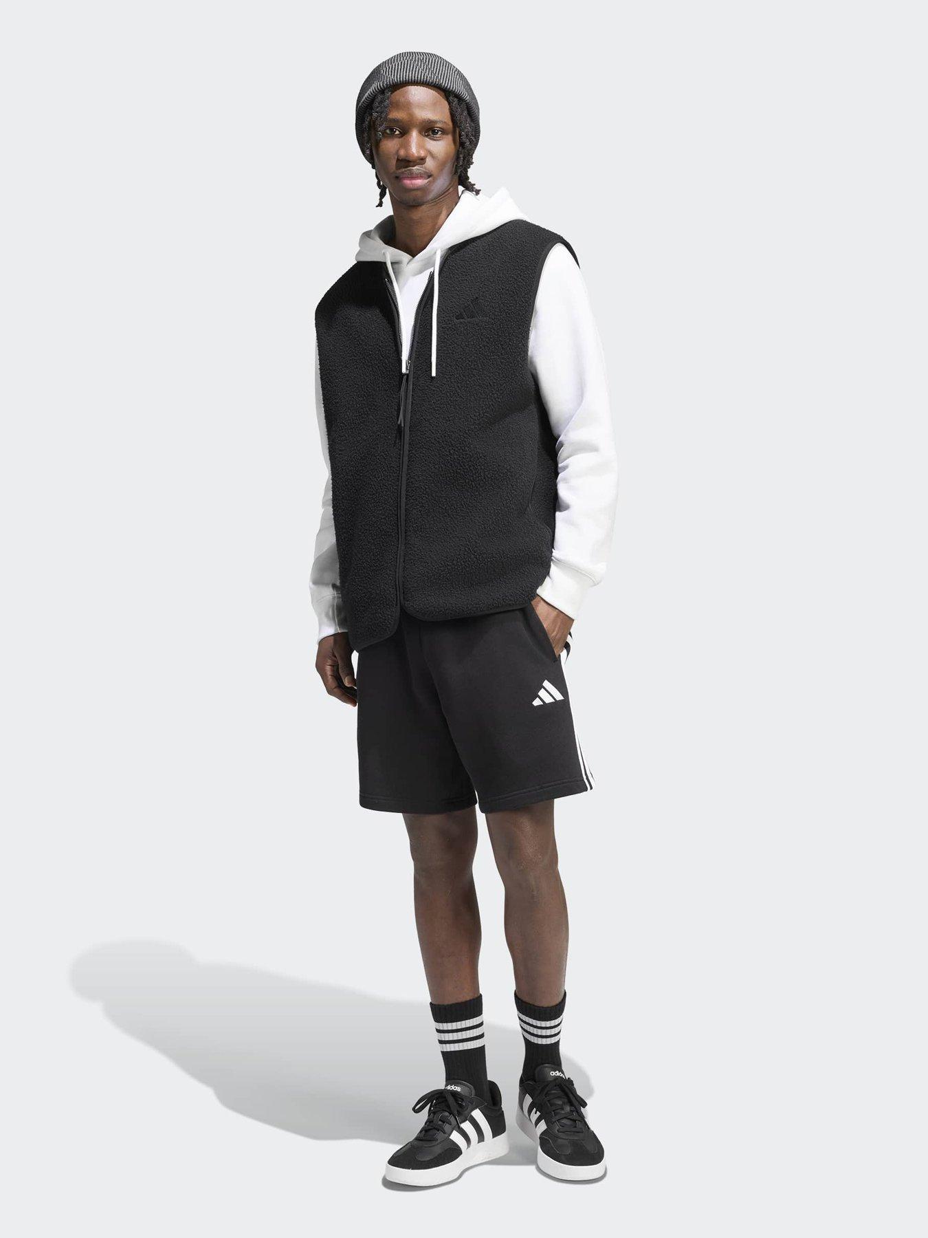 Image 3 of 6 of adidas Sportswear Mens 3 Stripe 7 Inch Short - Black
