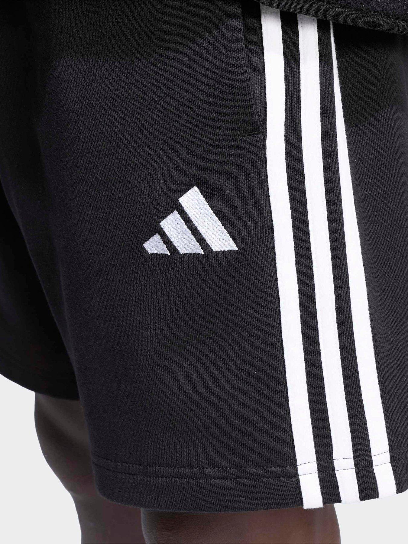 Image 4 of 6 of adidas Sportswear Mens 3 Stripe 7 Inch Short - Black