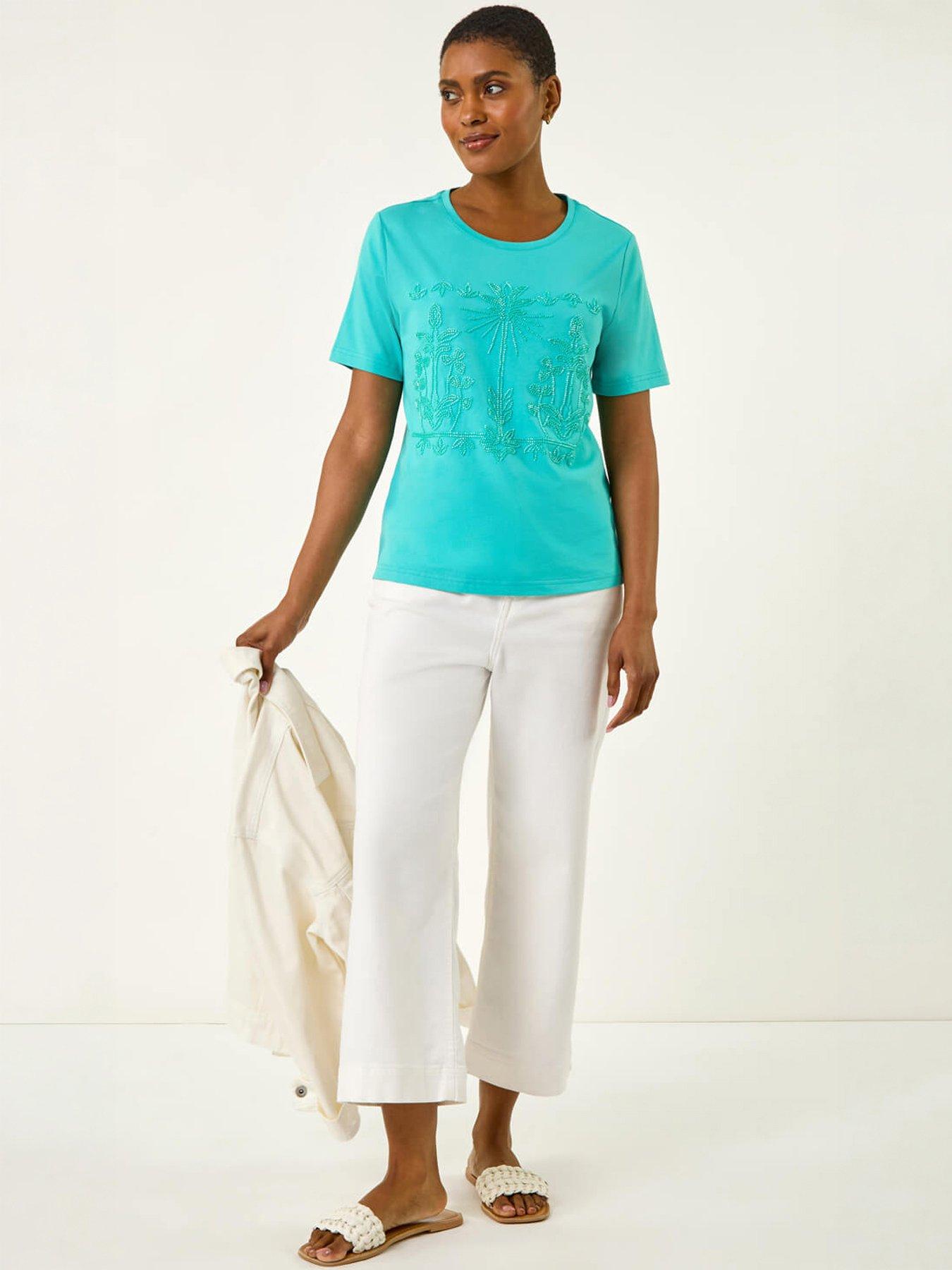 Image 3 of 5 of Roman Embellished Beaded T-shirt