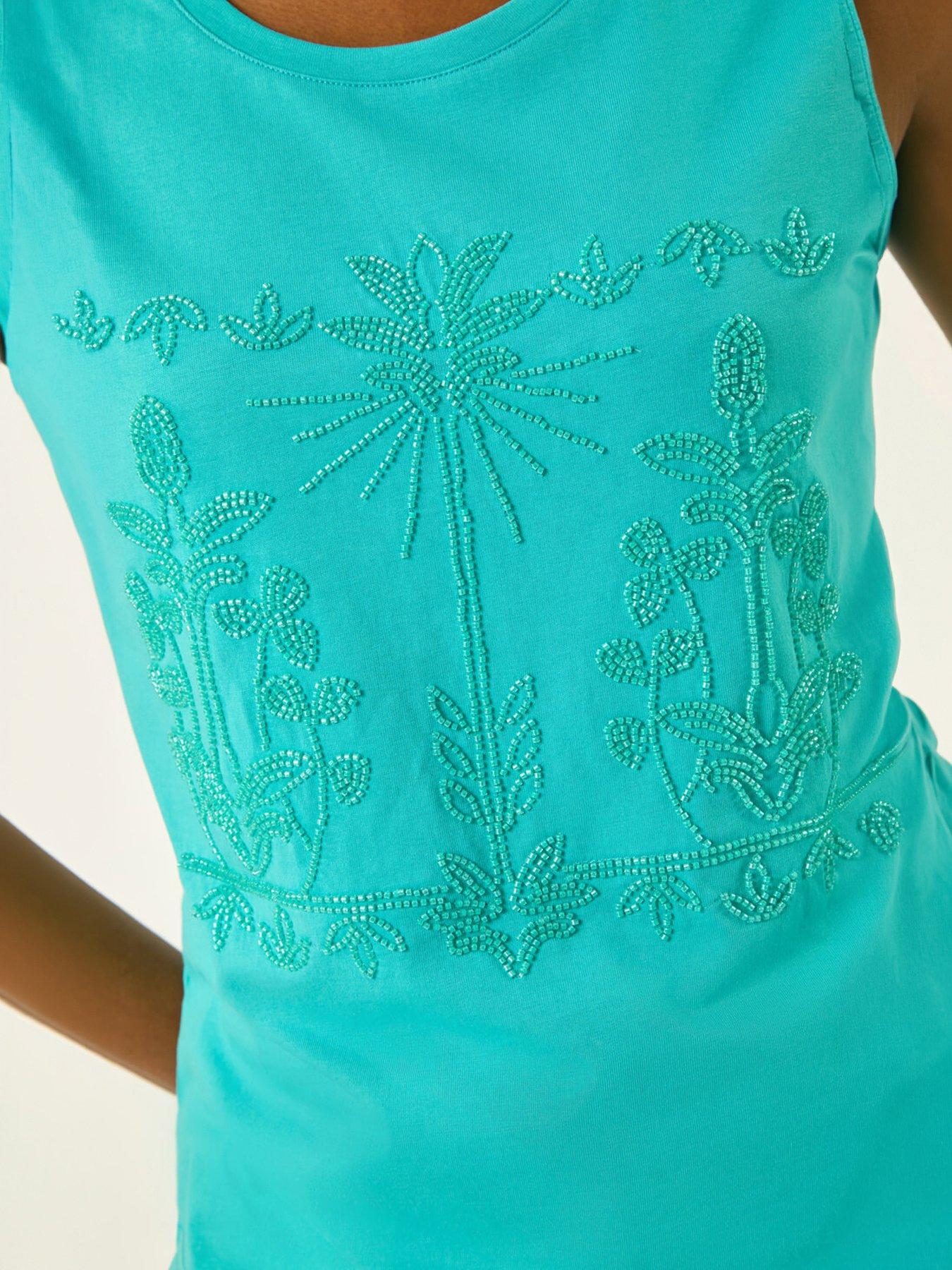 Image 5 of 5 of Roman Embellished Beaded T-shirt