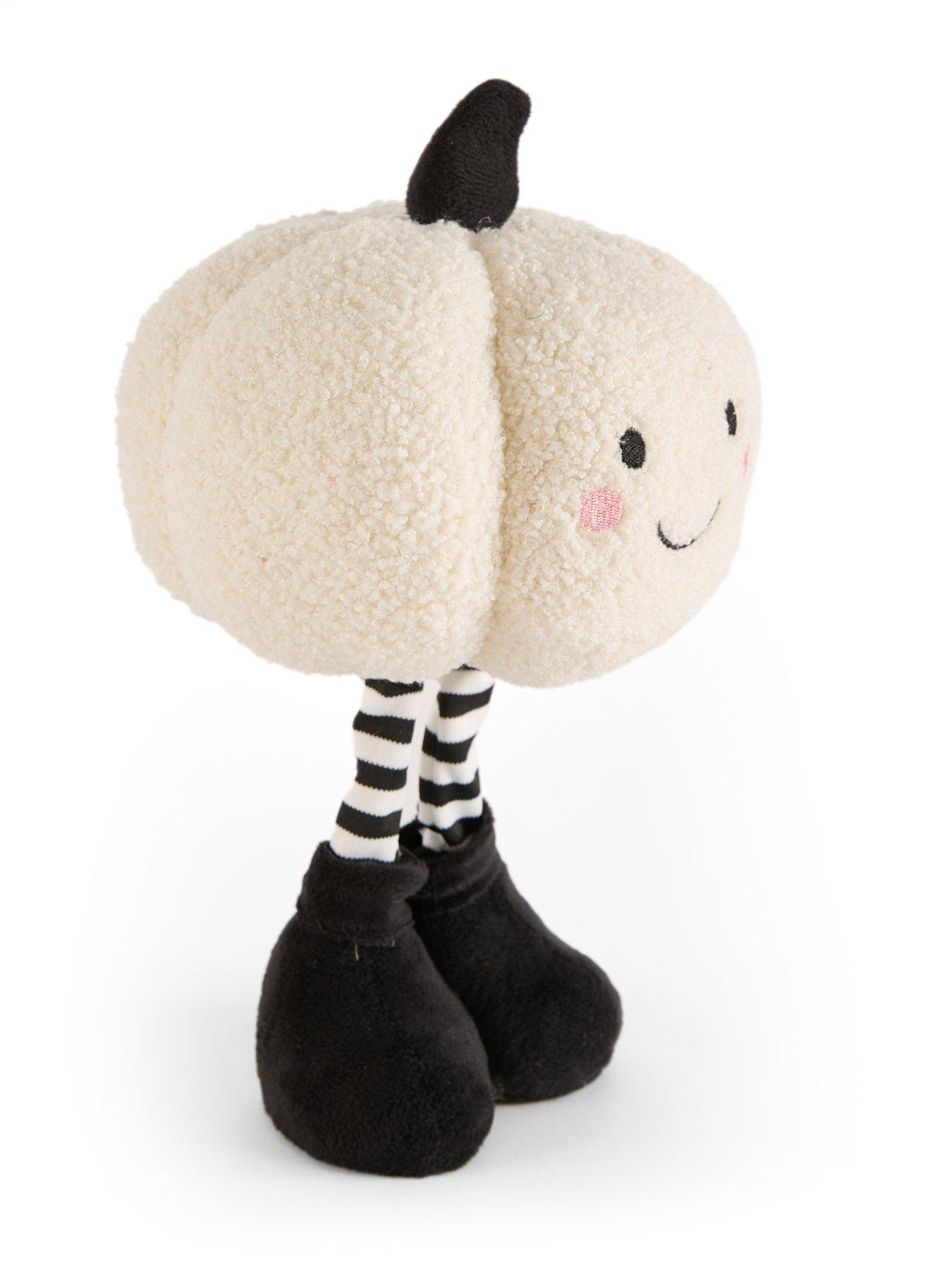 Image 4 of 7 of Smart Autumn Smiley Standing Pumpkin Halloween Decoration -&nbsp;Cream
