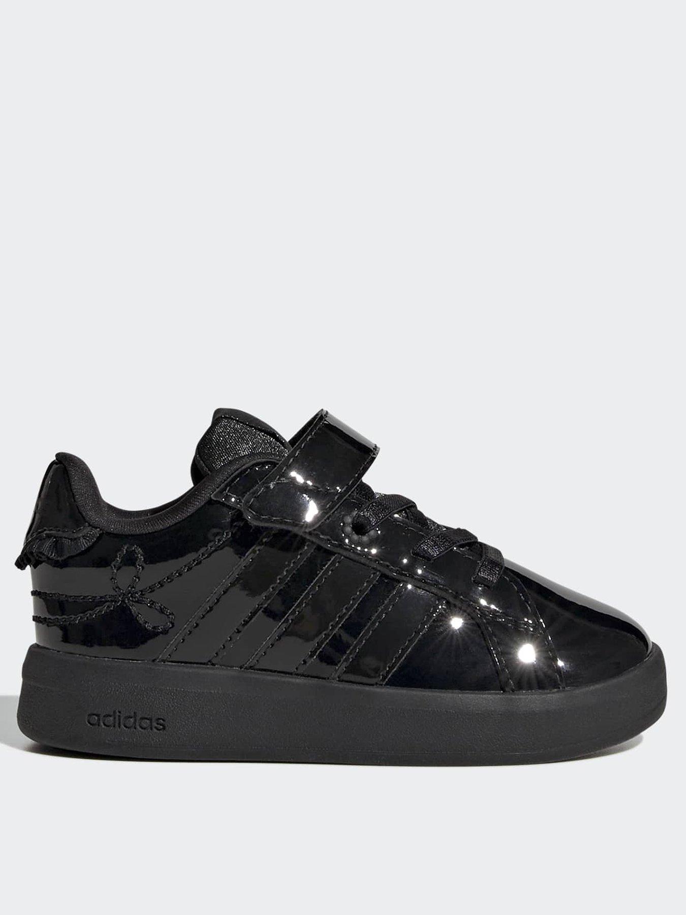 adidas Sportswear Infant Grand Court 3.0 Girls Elastic - Black