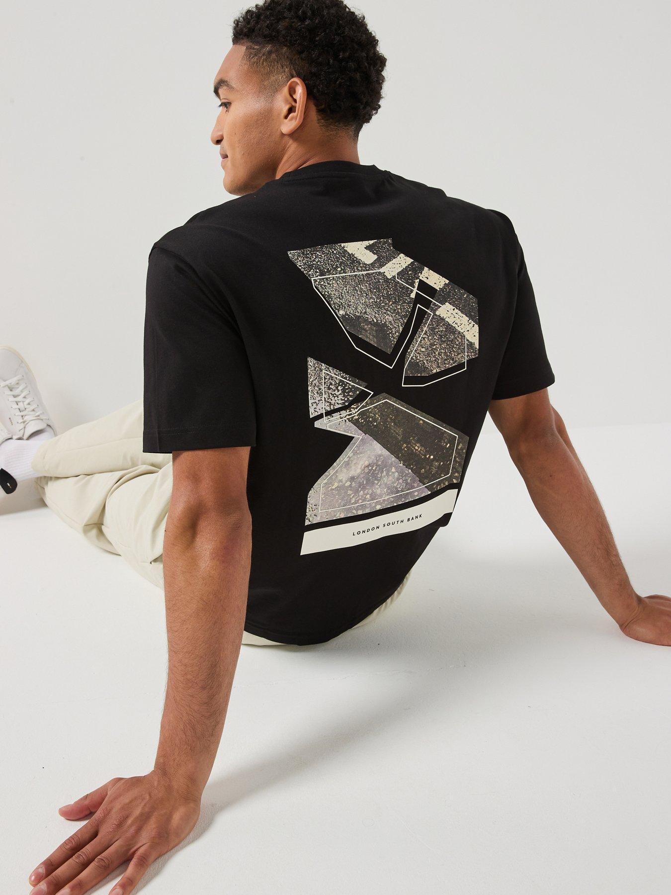 BOSS Te_Frame Back Graphic T-Shirt - Black