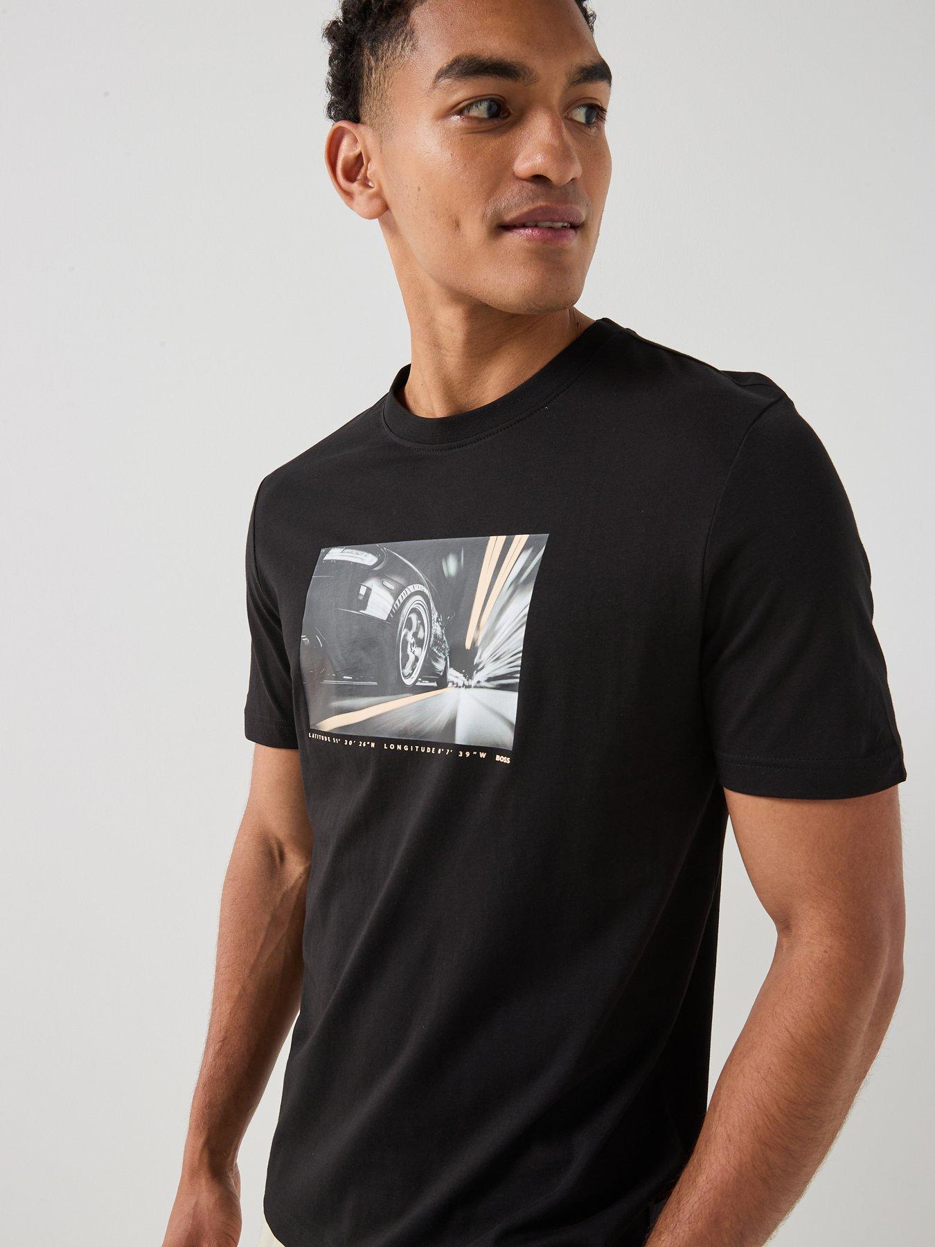 Image 6 of 6 of BOSS Te_Motors Car Graphic T-Shirt - Black