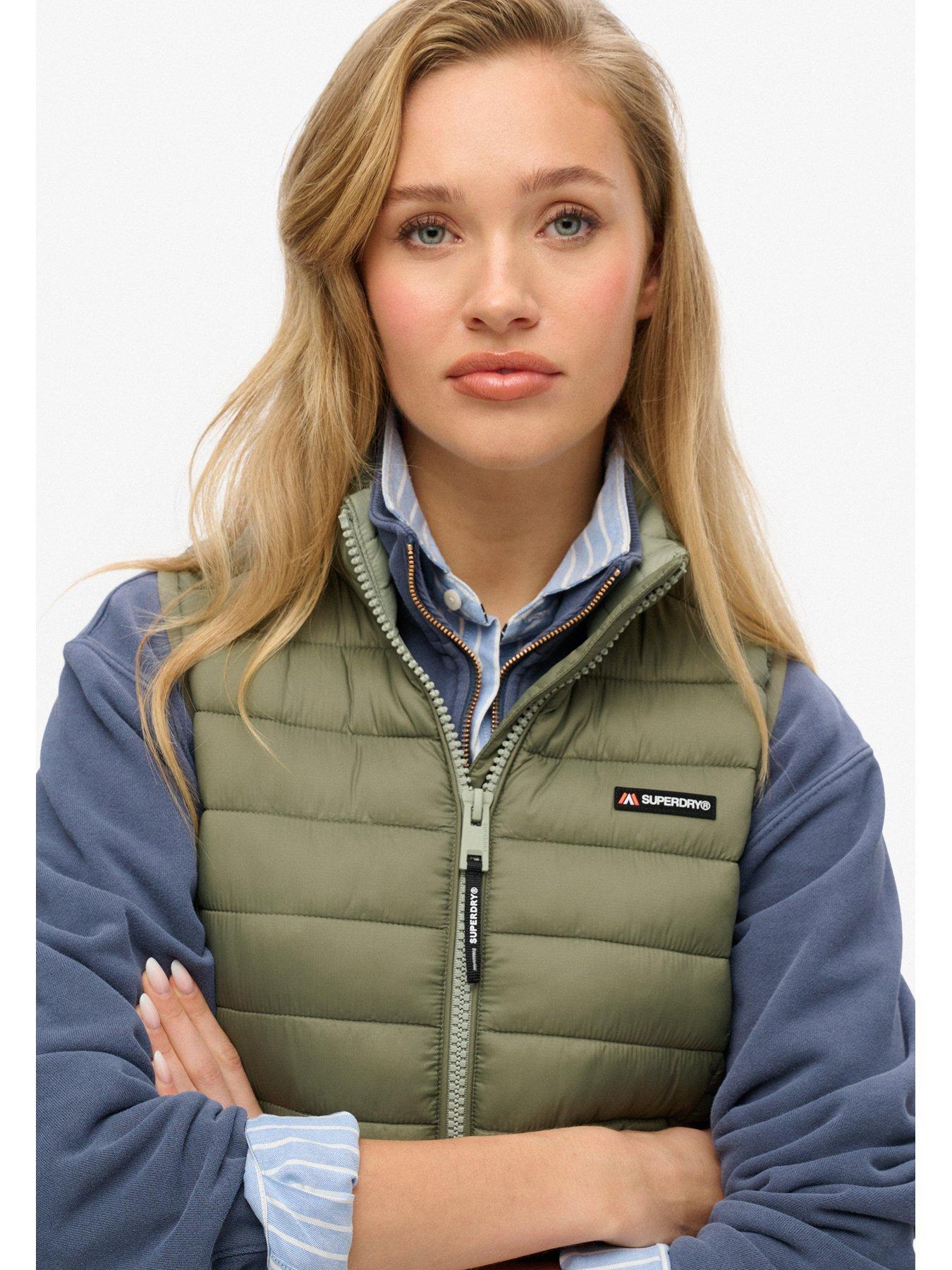 Image 4 of 6 of Superdry Fuji Lite Padded Gilet - Green