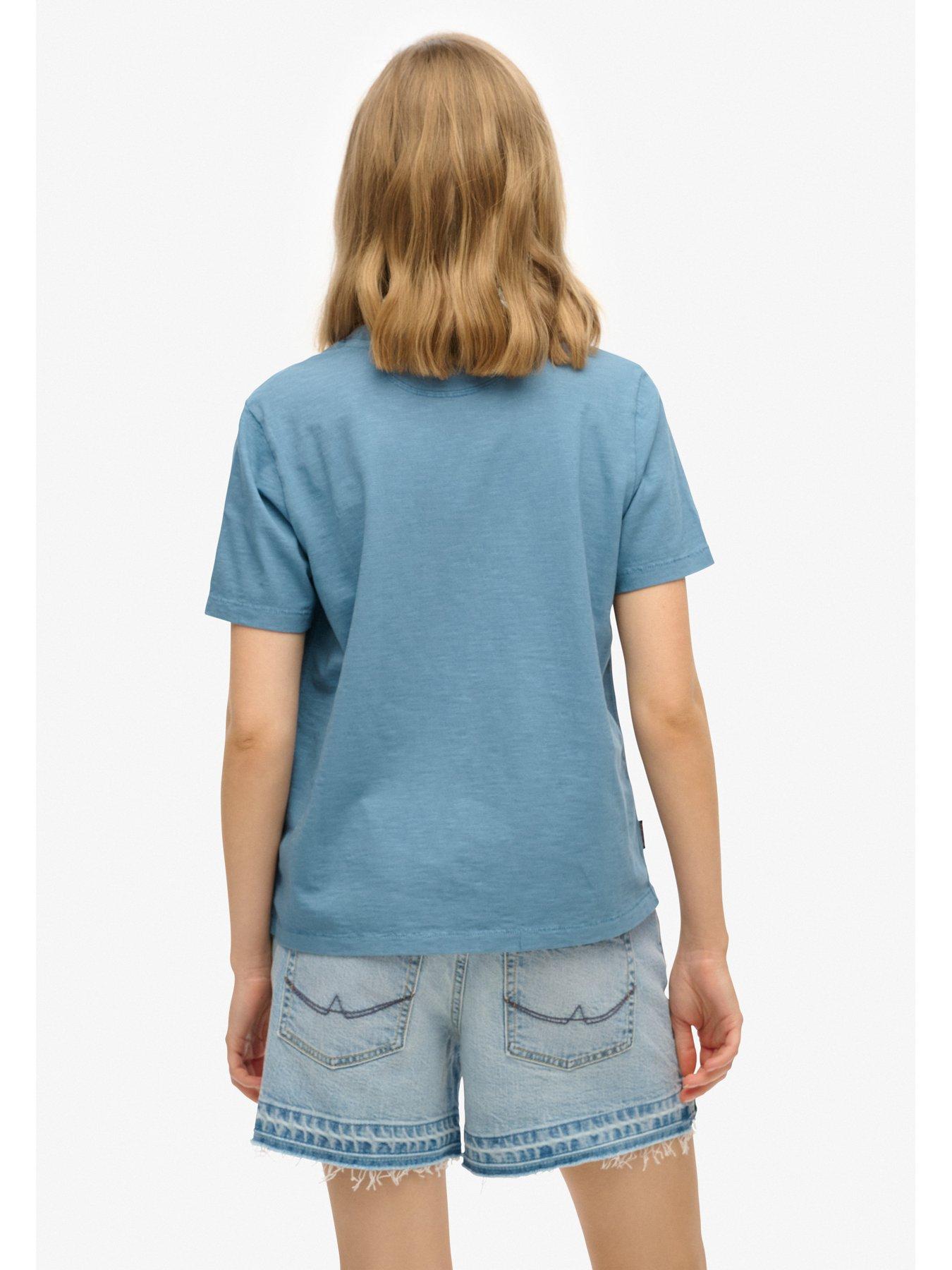 Image 2 of 5 of Superdry Essential Logo Gd Pocket Tee - Blue