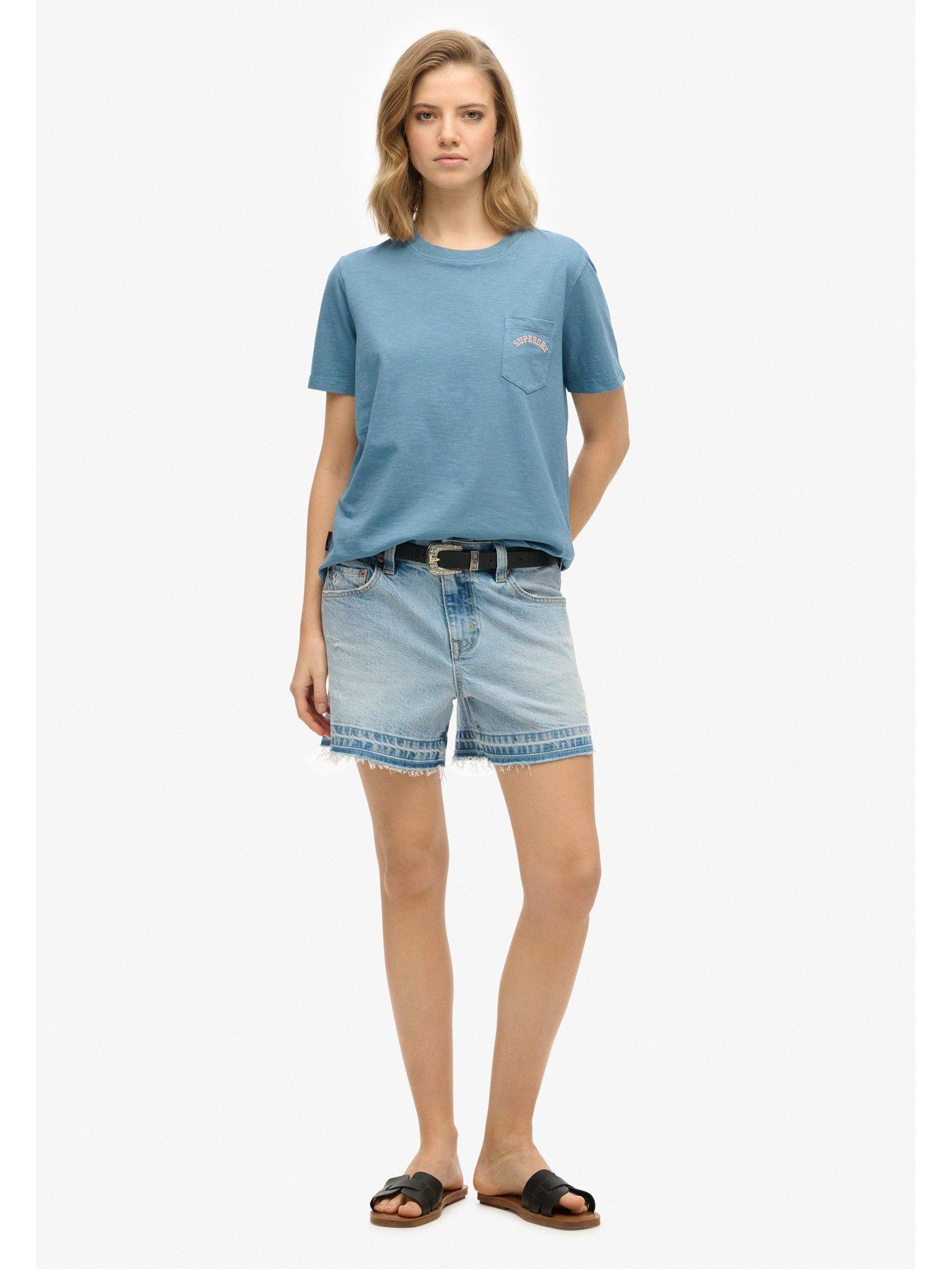 Image 3 of 5 of Superdry Essential Logo Gd Pocket Tee - Blue