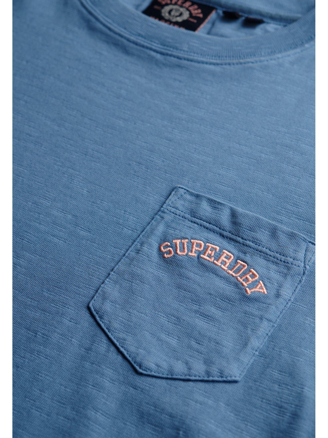 Image 5 of 5 of Superdry Essential Logo Gd Pocket Tee - Blue
