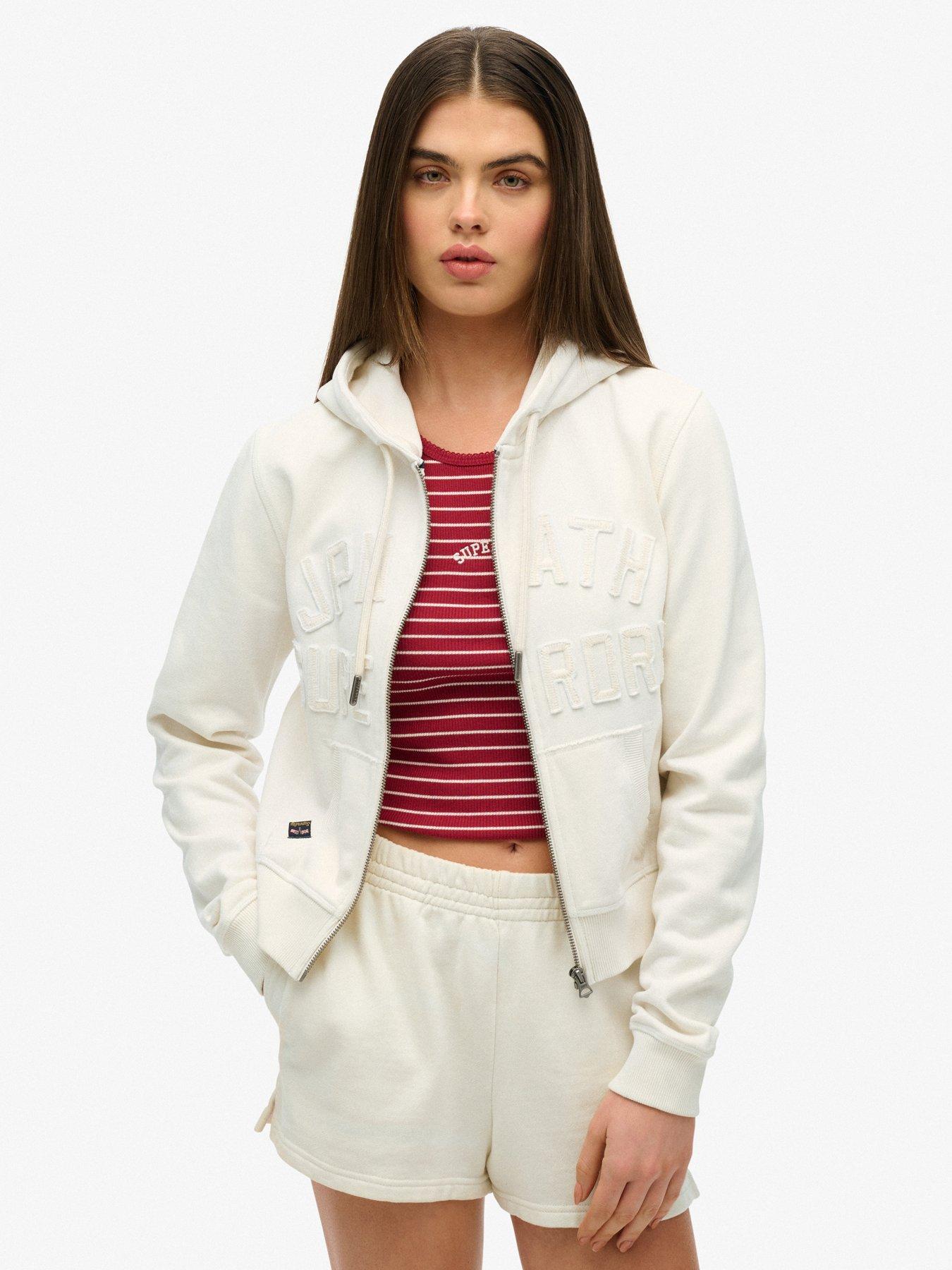 Superdry Athletic Tonal Crop Ziphood