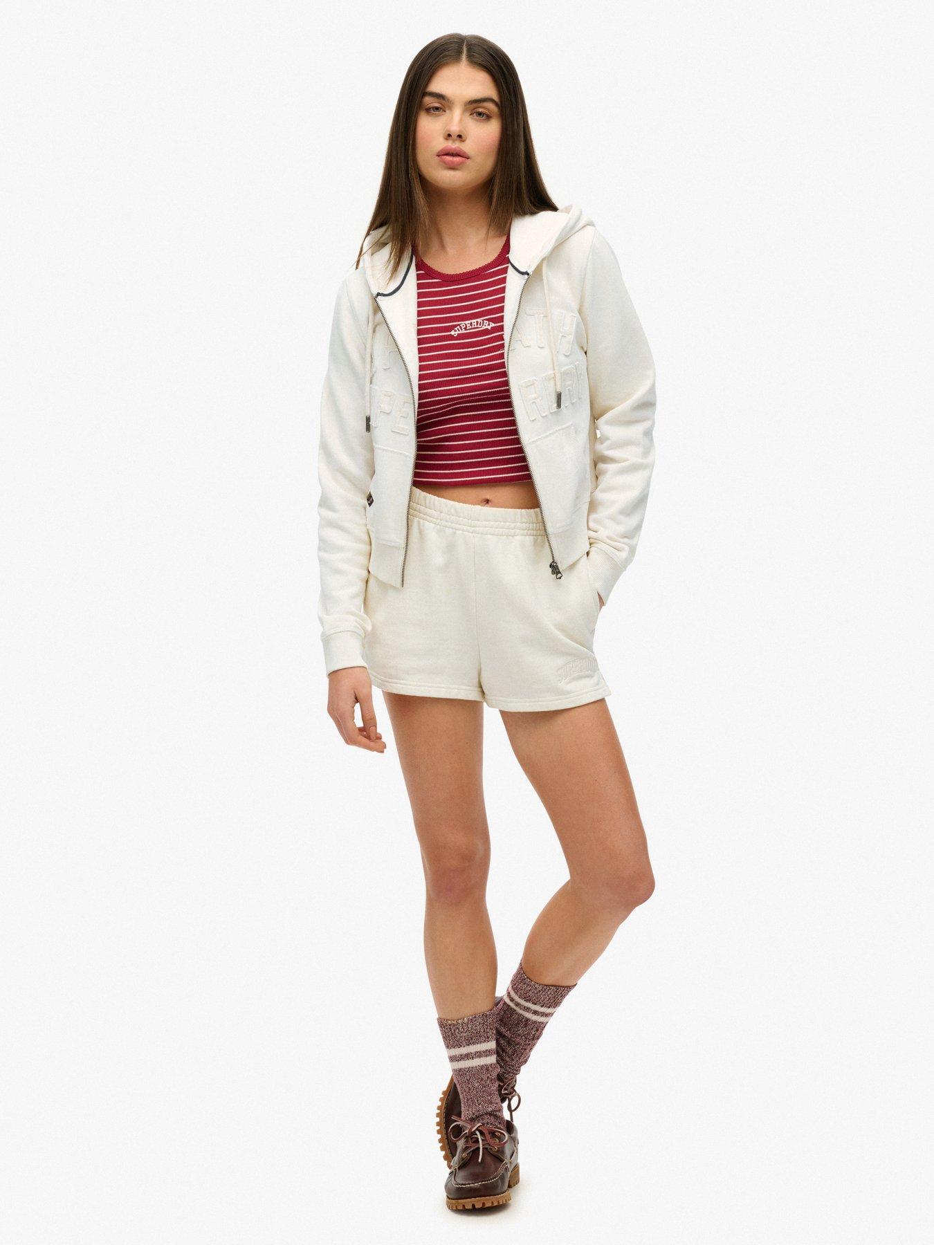 Image 3 of 5 of Superdry Athletic Tonal Crop Ziphood