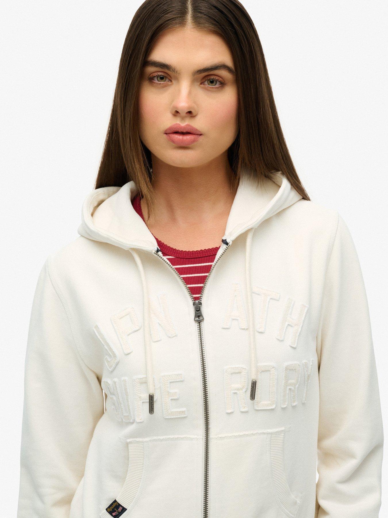 Image 4 of 5 of Superdry Athletic Tonal Crop Ziphood