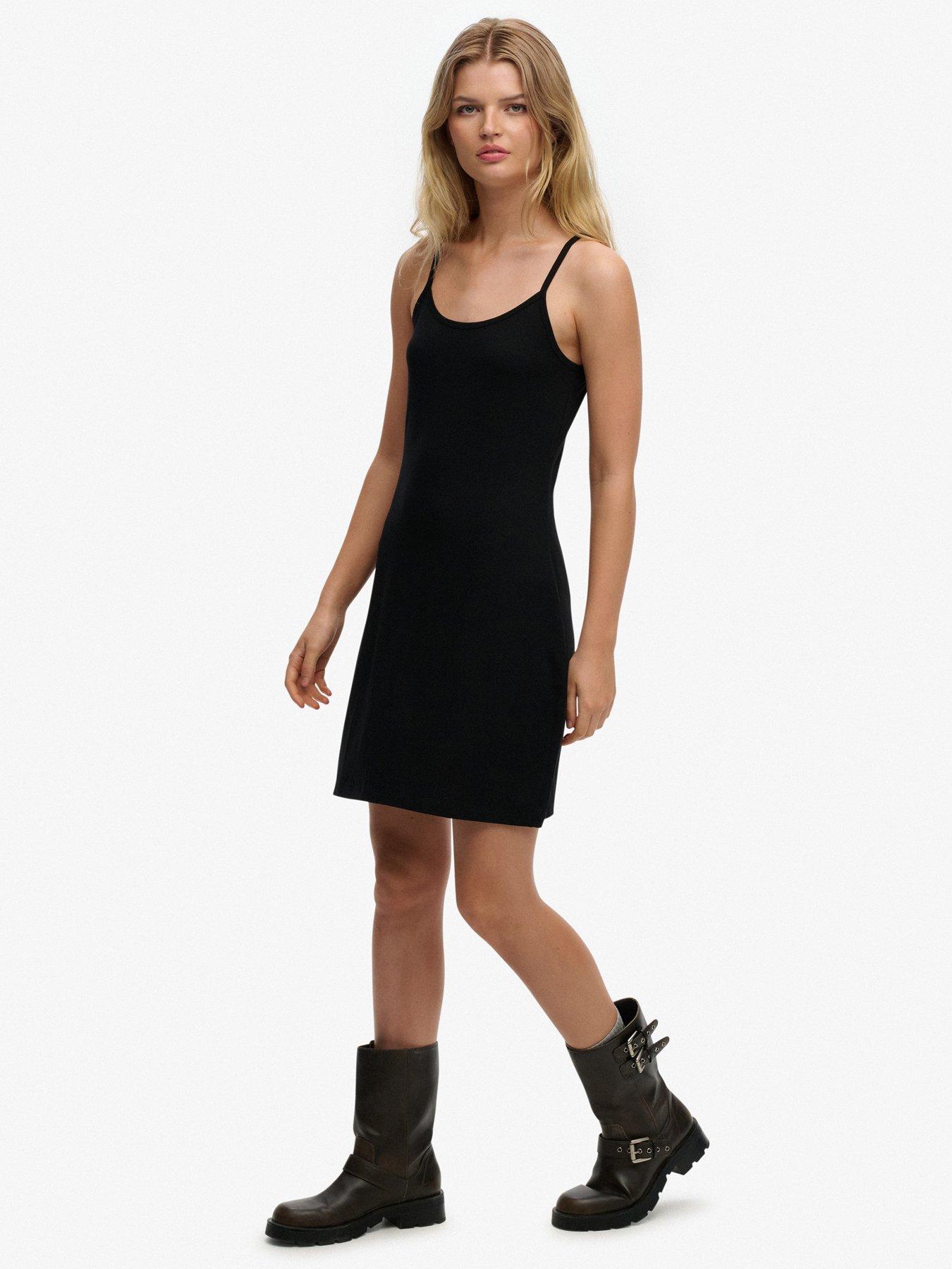 Image 4 of 6 of Superdry Mini Jersey Cami Dress