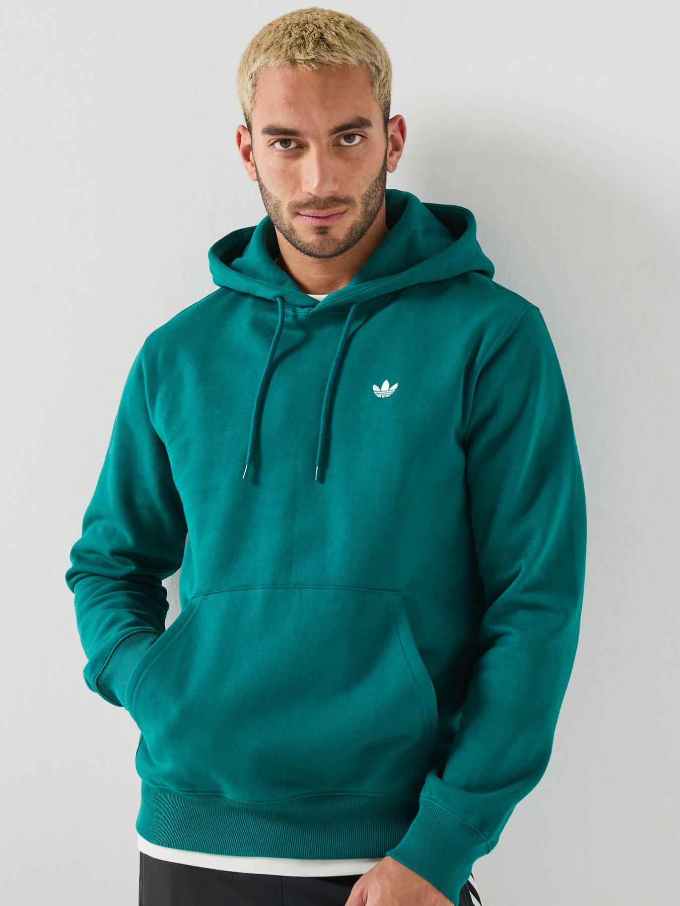 adidas Originals Mens Training Essentialong Sleeve Hoodie - Green
