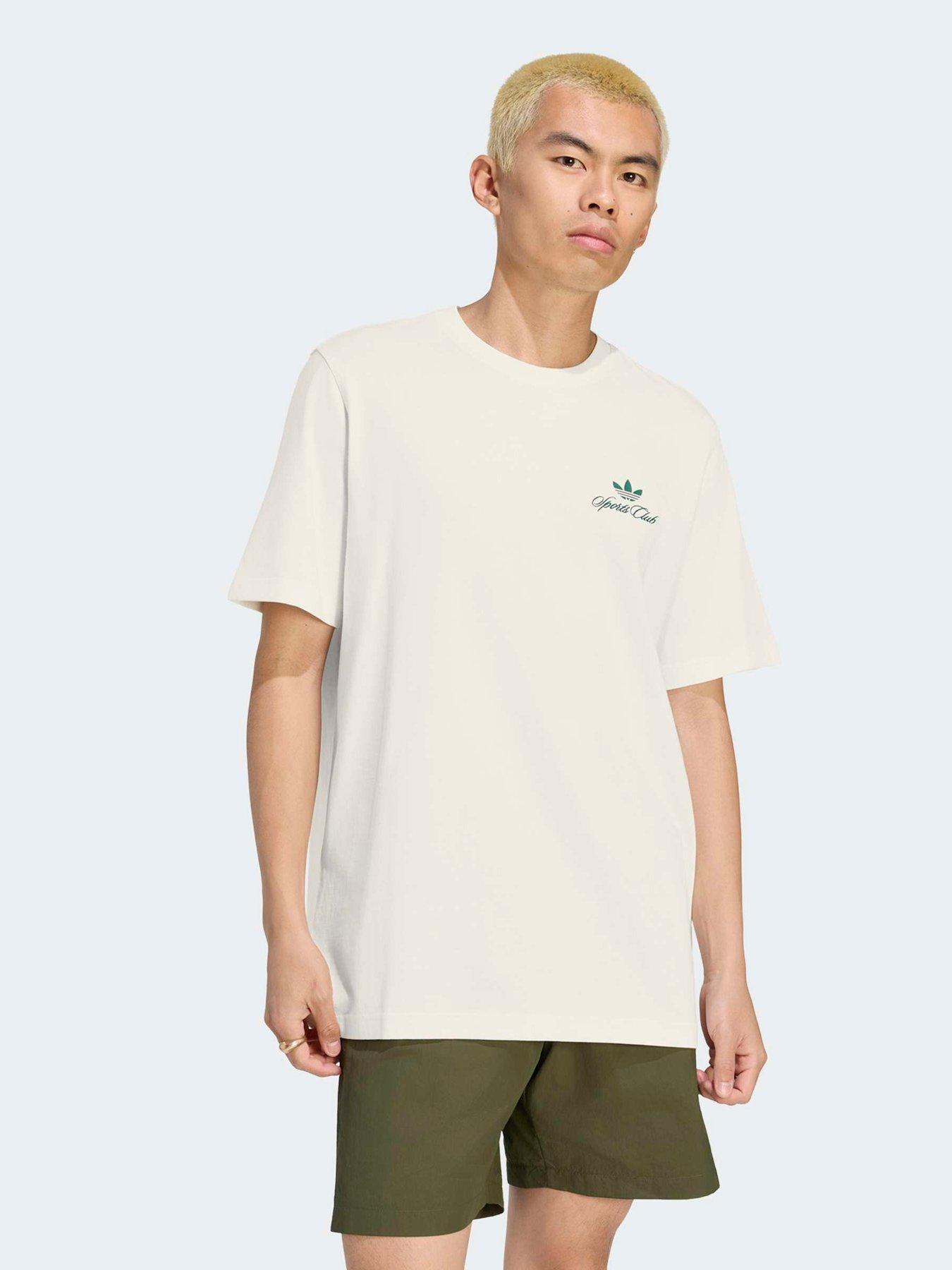 Image 1 of 7 of adidas Originals Mens Graphic Tee - Cream - White