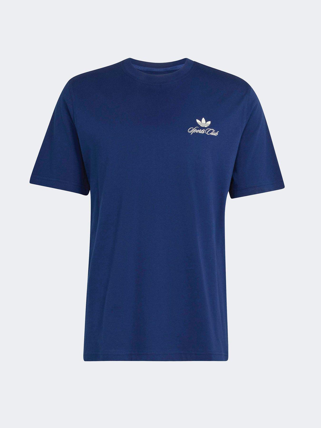 Image 6 of 7 of adidas Originals Mens Graphic Tee - Cream - Blue