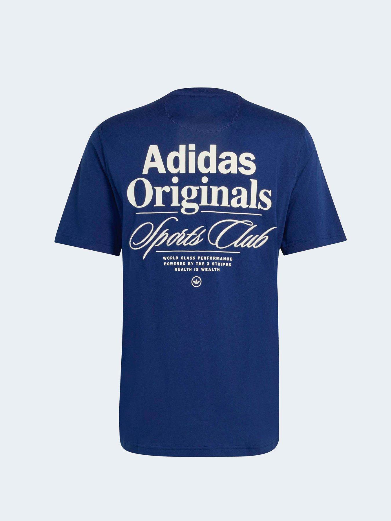 Image 7 of 7 of adidas Originals Mens Graphic Tee - Cream - Blue