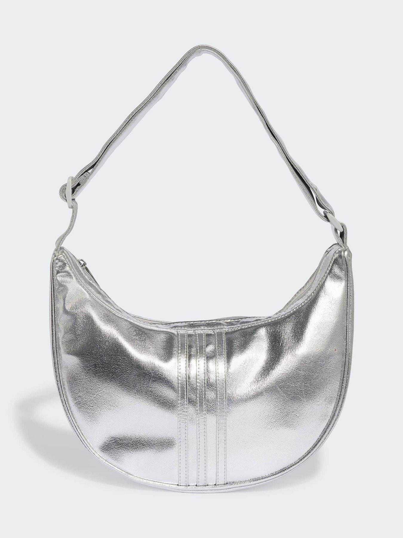 Image 2 of 5 of adidas Originals Adicolor Half Crescent Metallic Bag - Silver