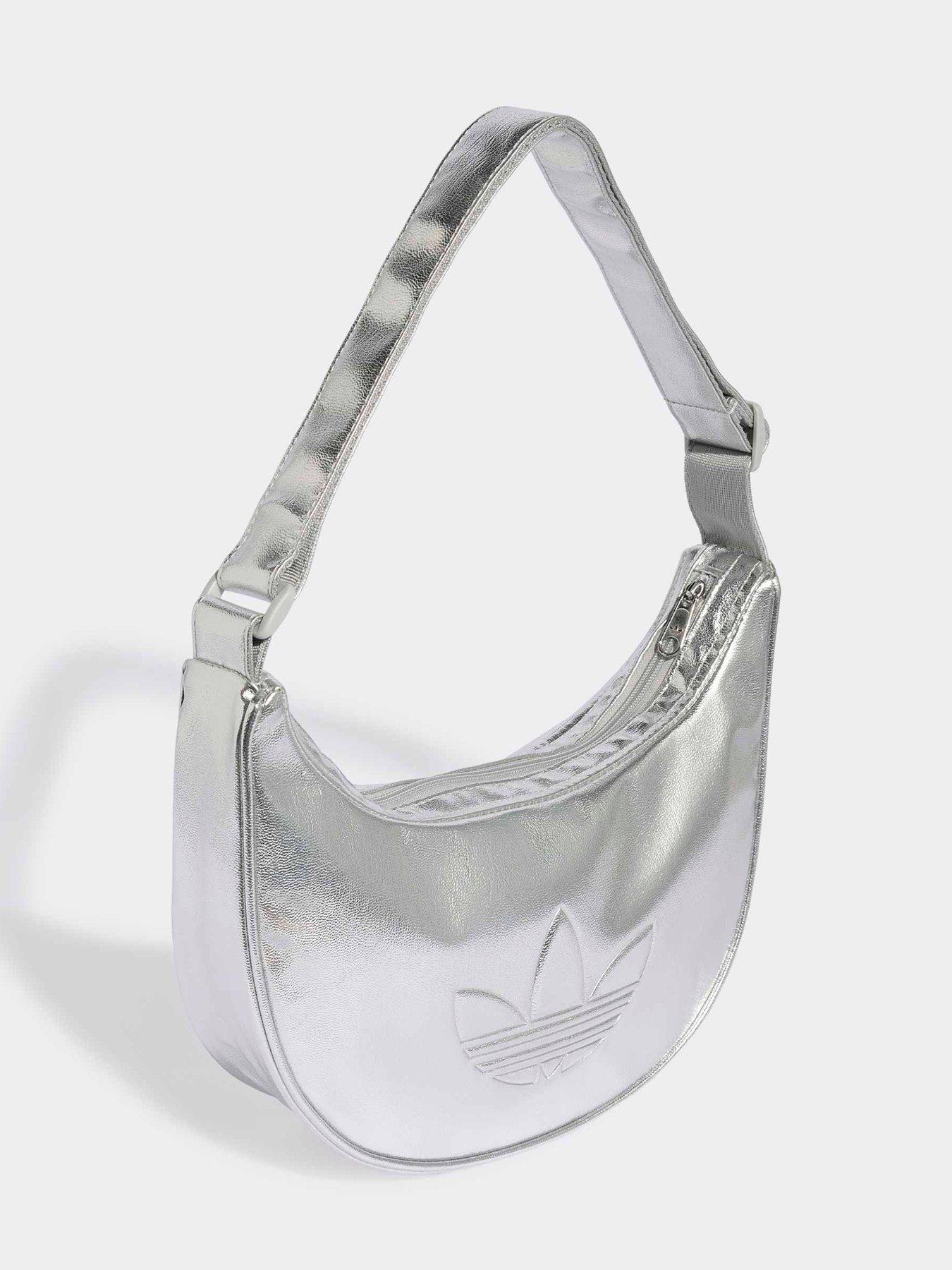 Image 3 of 5 of adidas Originals Adicolor Half Crescent Metallic Bag - Silver