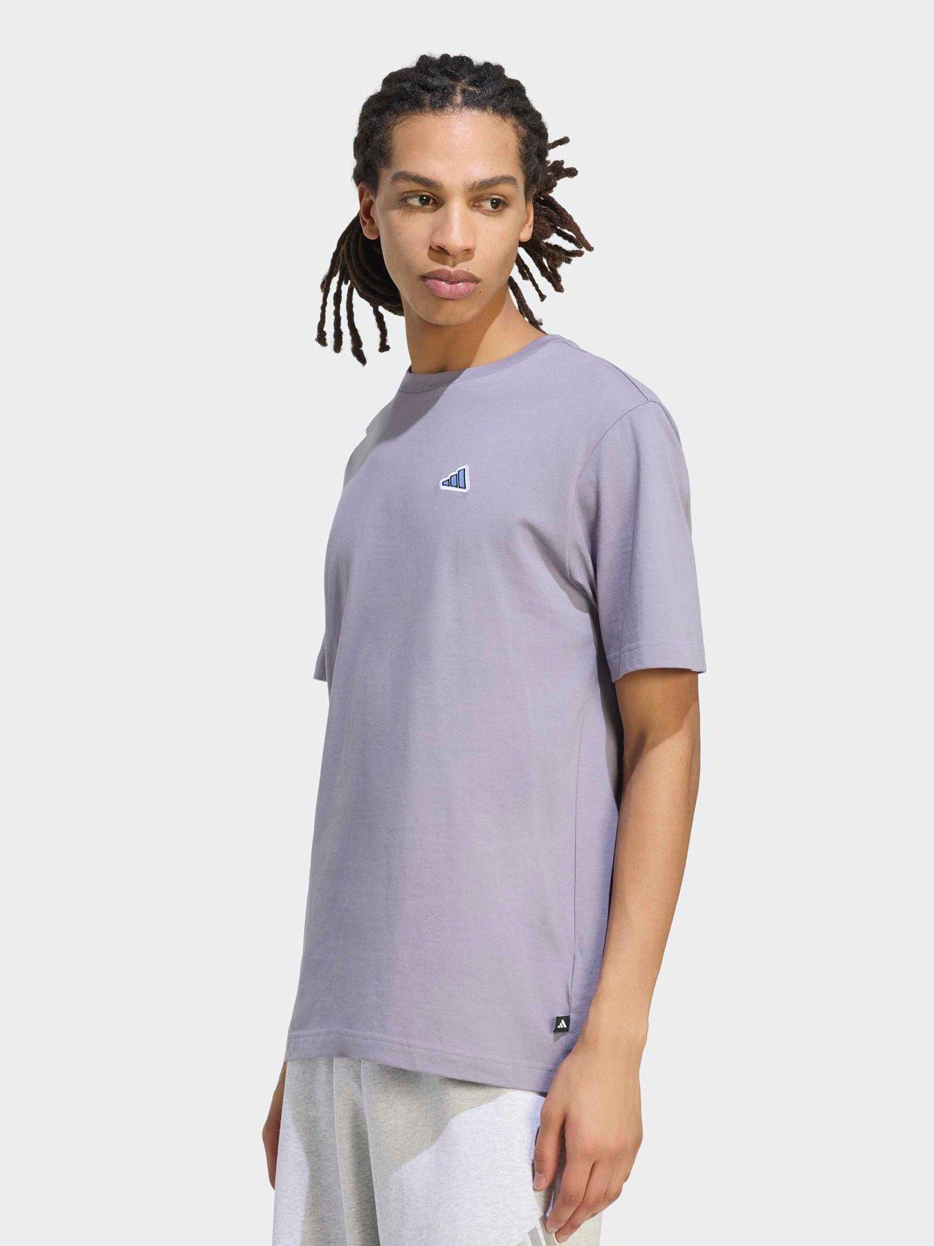 adidas Sportswear Mens Icon Tee - Purple
