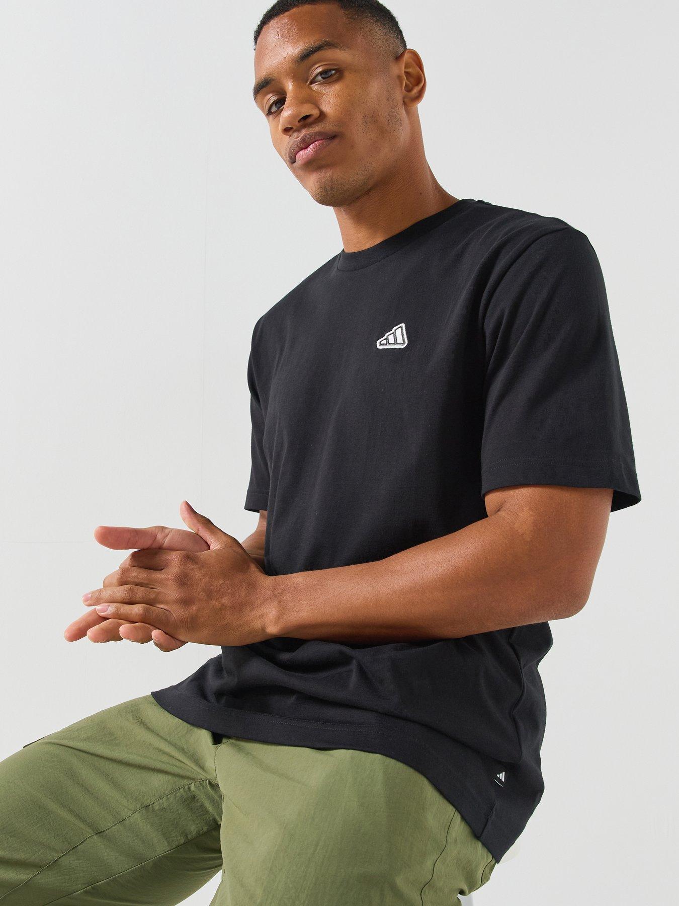 Image 1 of 7 of adidas Sportswear Mens Icon Tee - Black