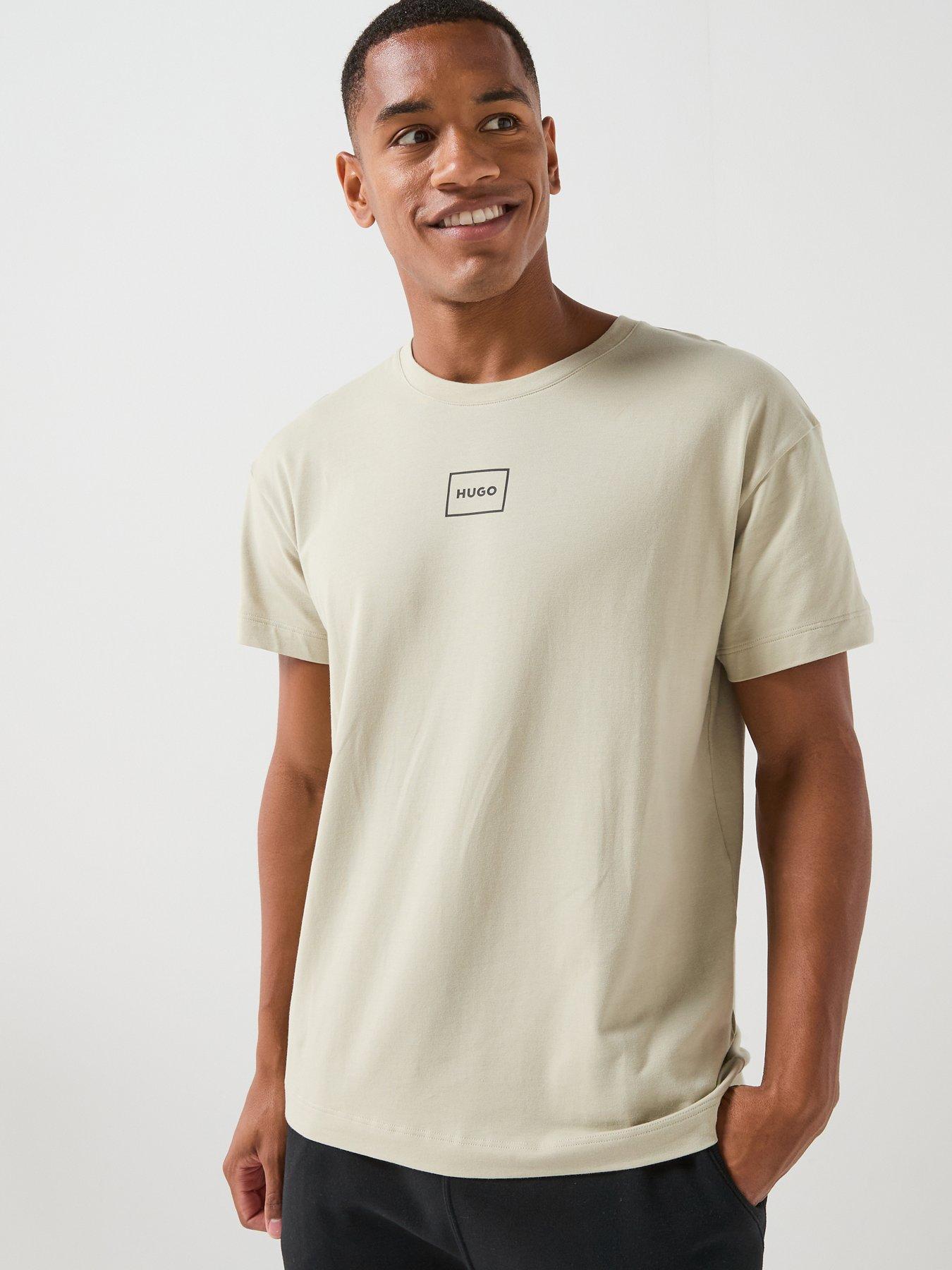 HUGO Bodywear Laze Relaxed Fit Loungewear T-Shirt - Beige